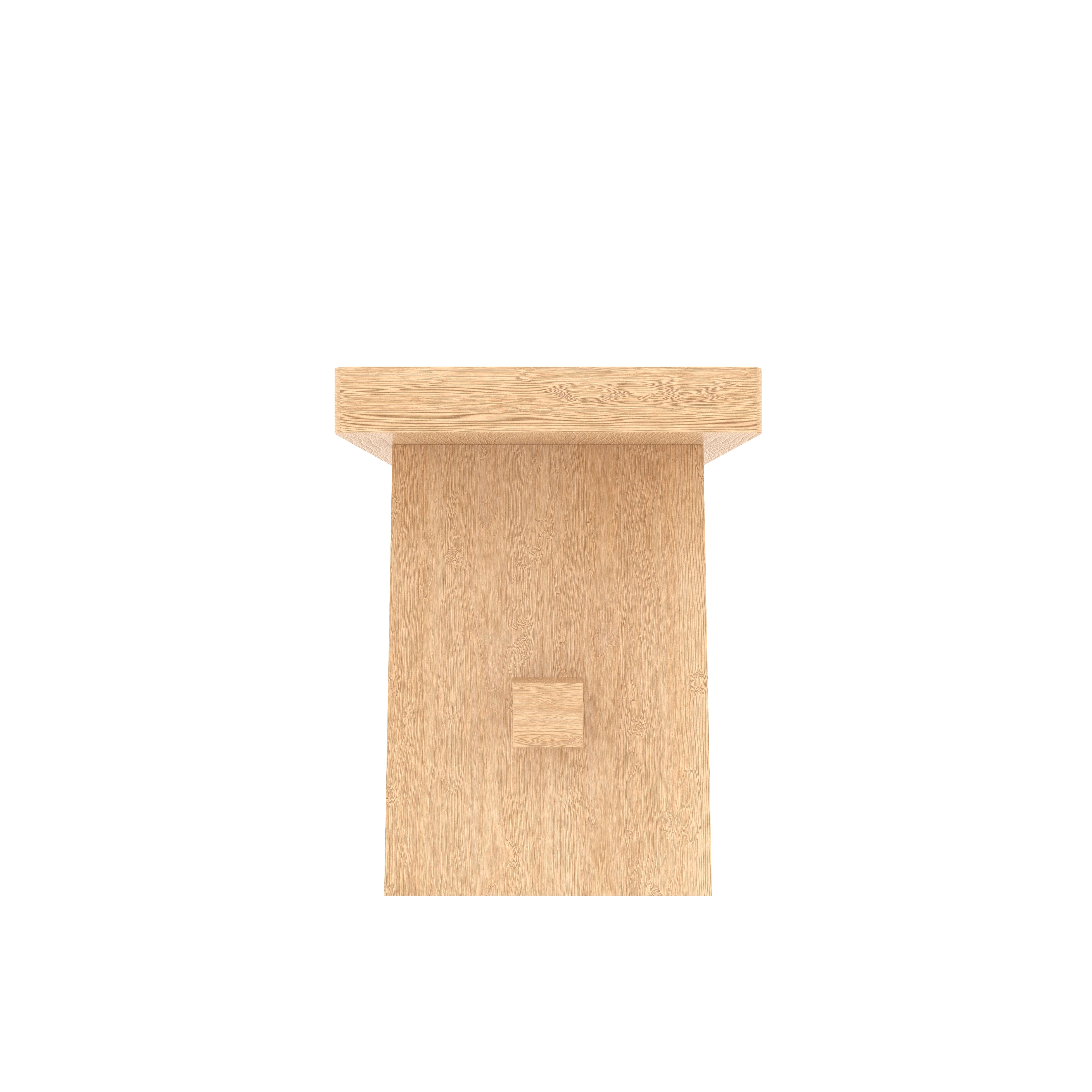 Oak Wood Outdoor Sitting Table Bench