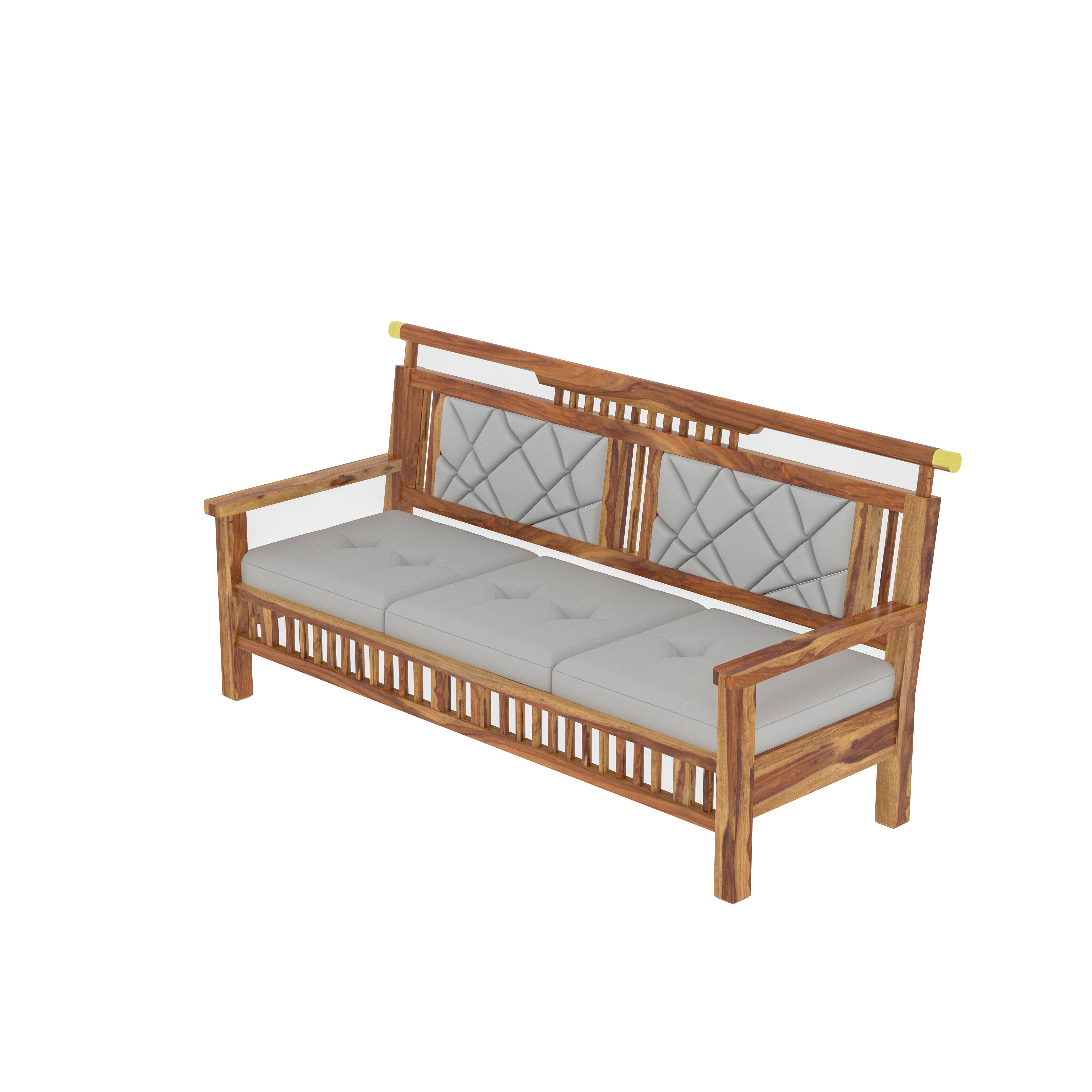 Luxerious Natural Finished Wooden Handmade Sofa Set Sofa