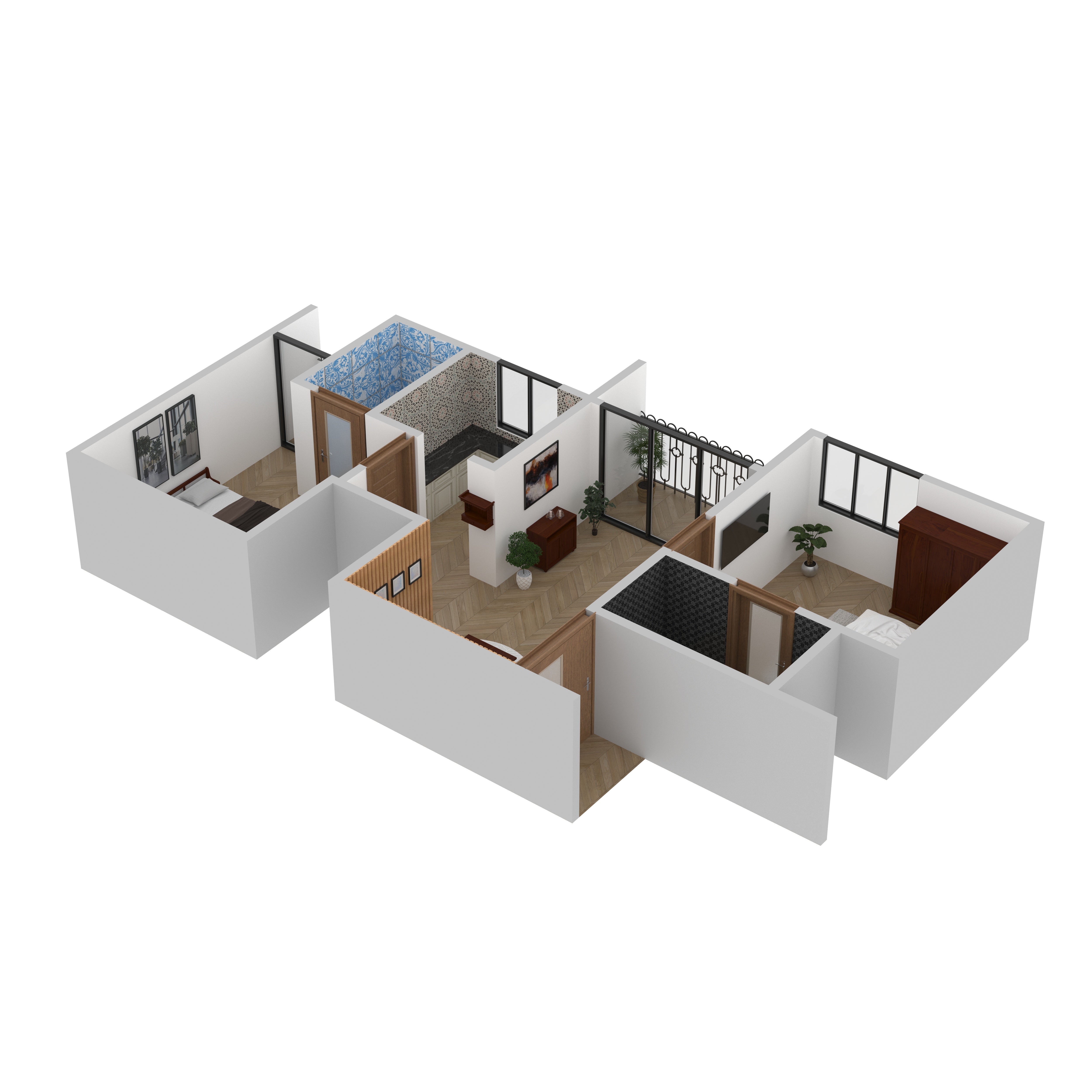 Mohan Furniture Room Set Flat Set