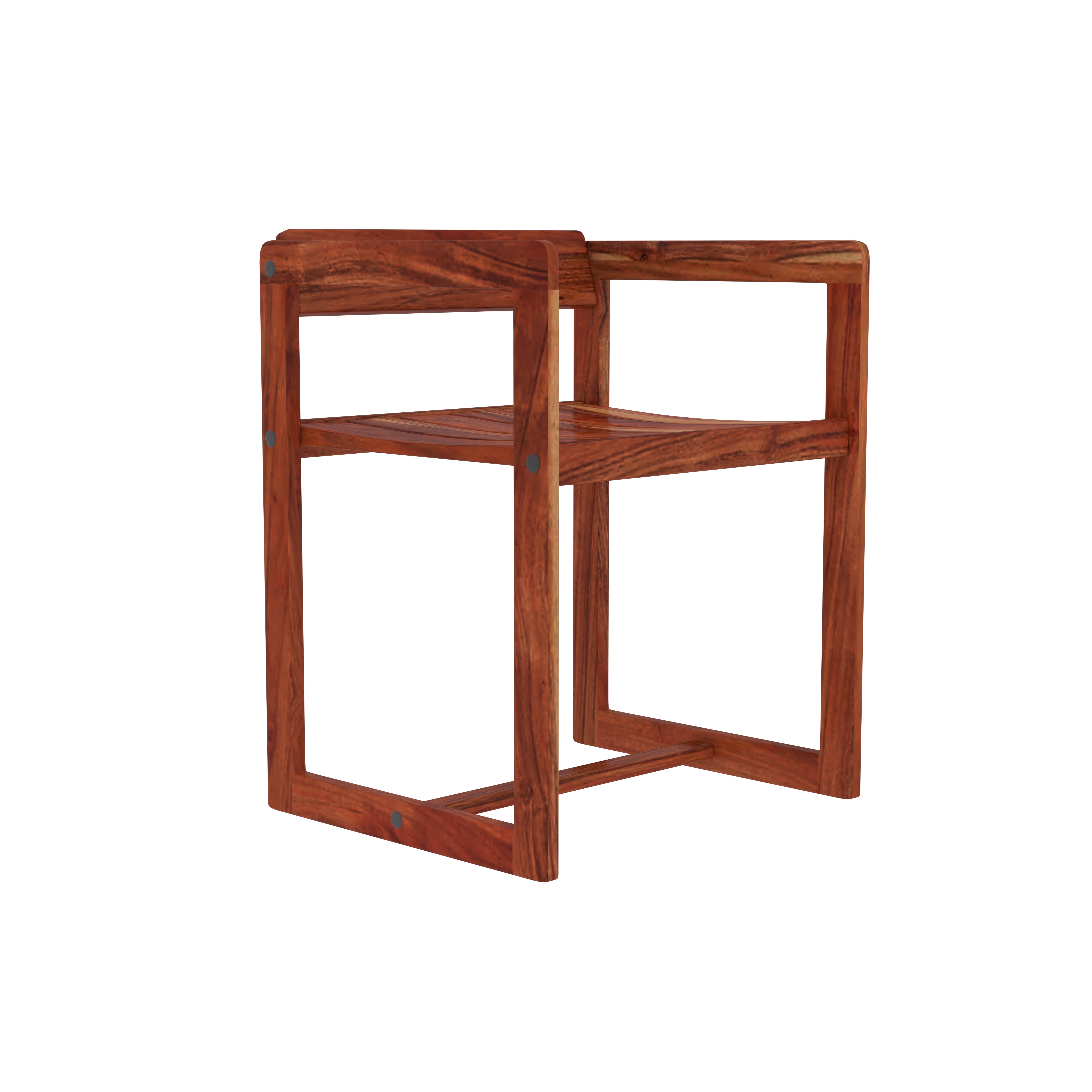 Modern Round Wooden Dining Table Set for 4 – Space-Saving Design with Stylish Chairs Dining Set