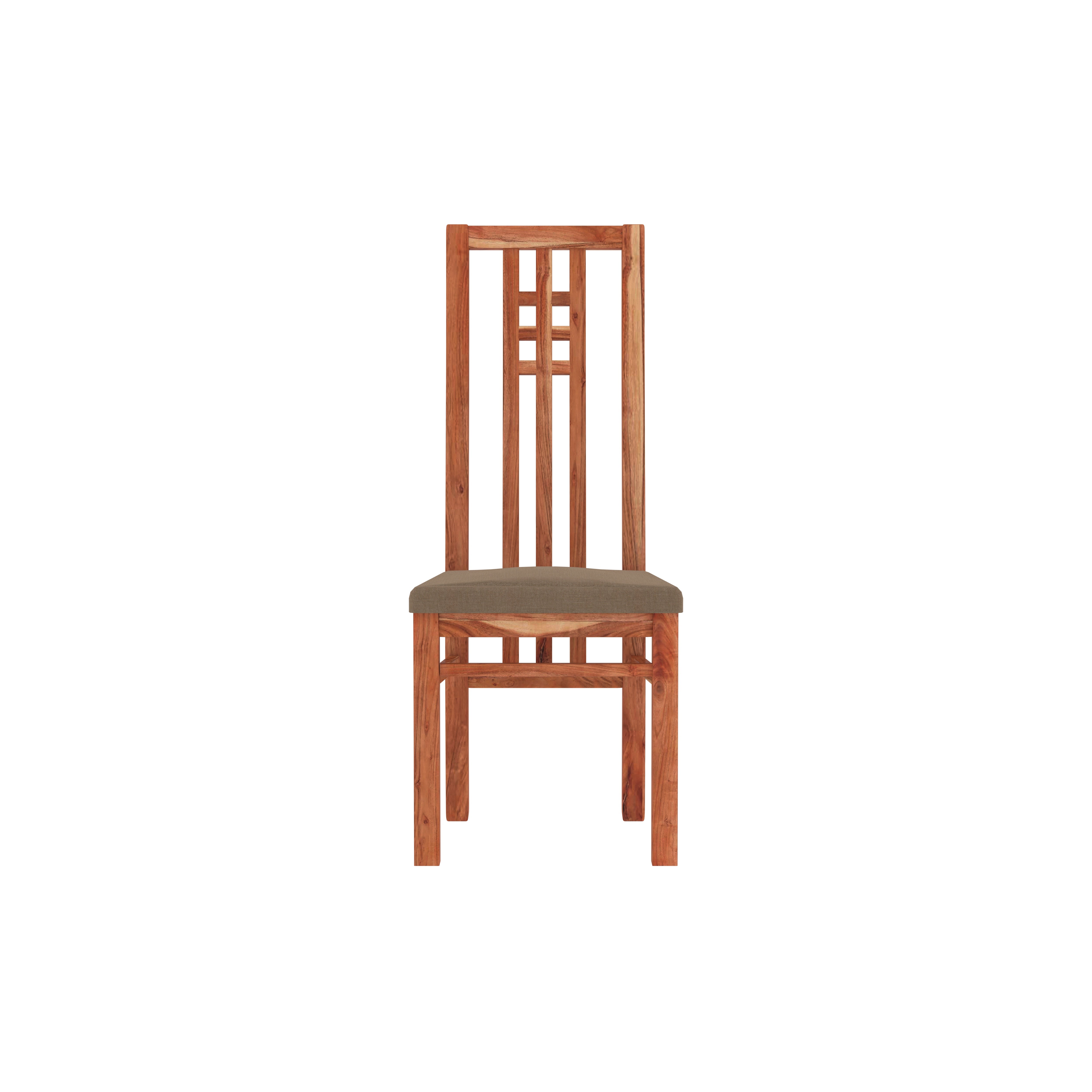 Solid Wood 4-Seater Dining Table Set – Elegant High-Back Chairs & Premium Finish Dining Set