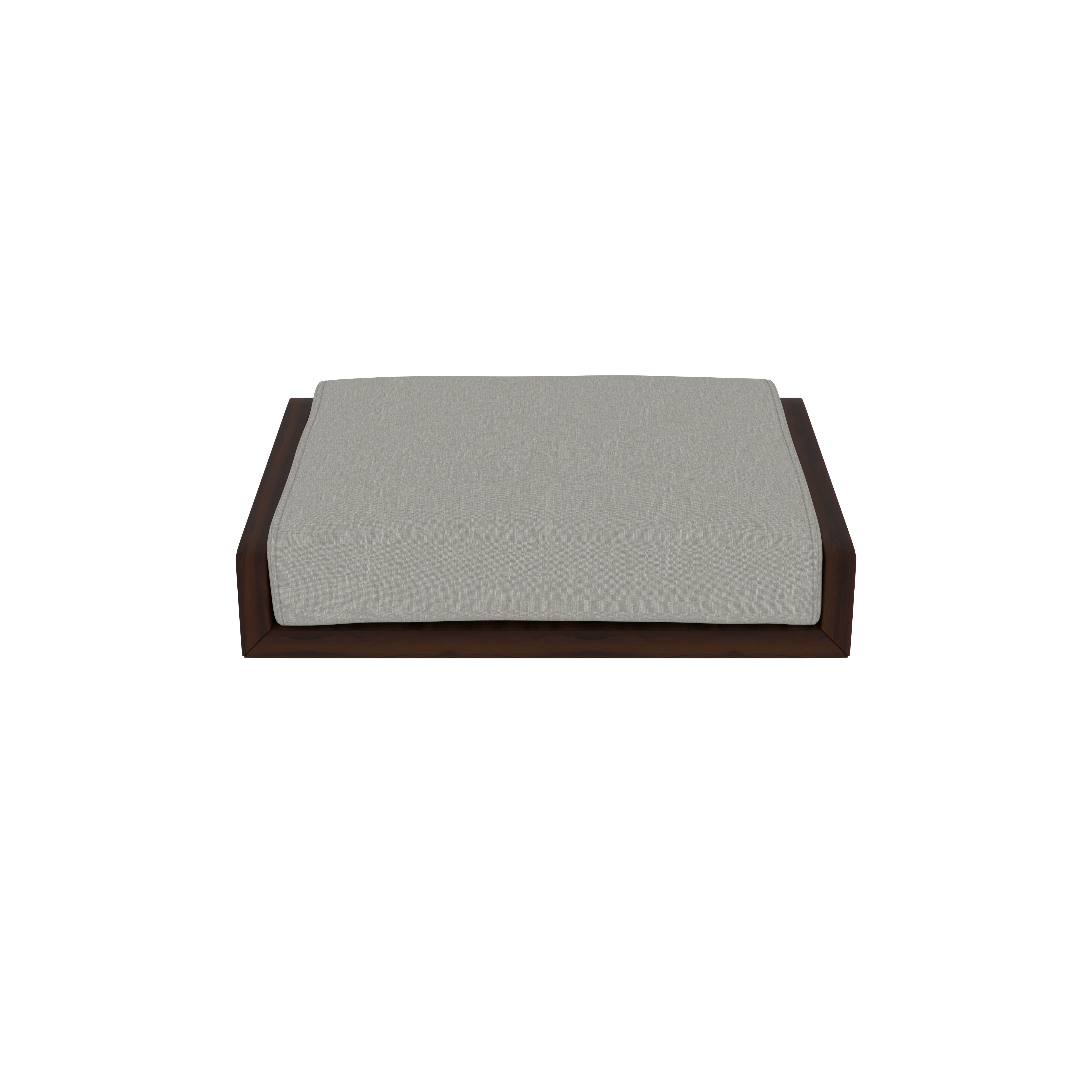 Contemporary Floor Dining Table with Cushioned Seating in Luxe Space Japanese Dining Set