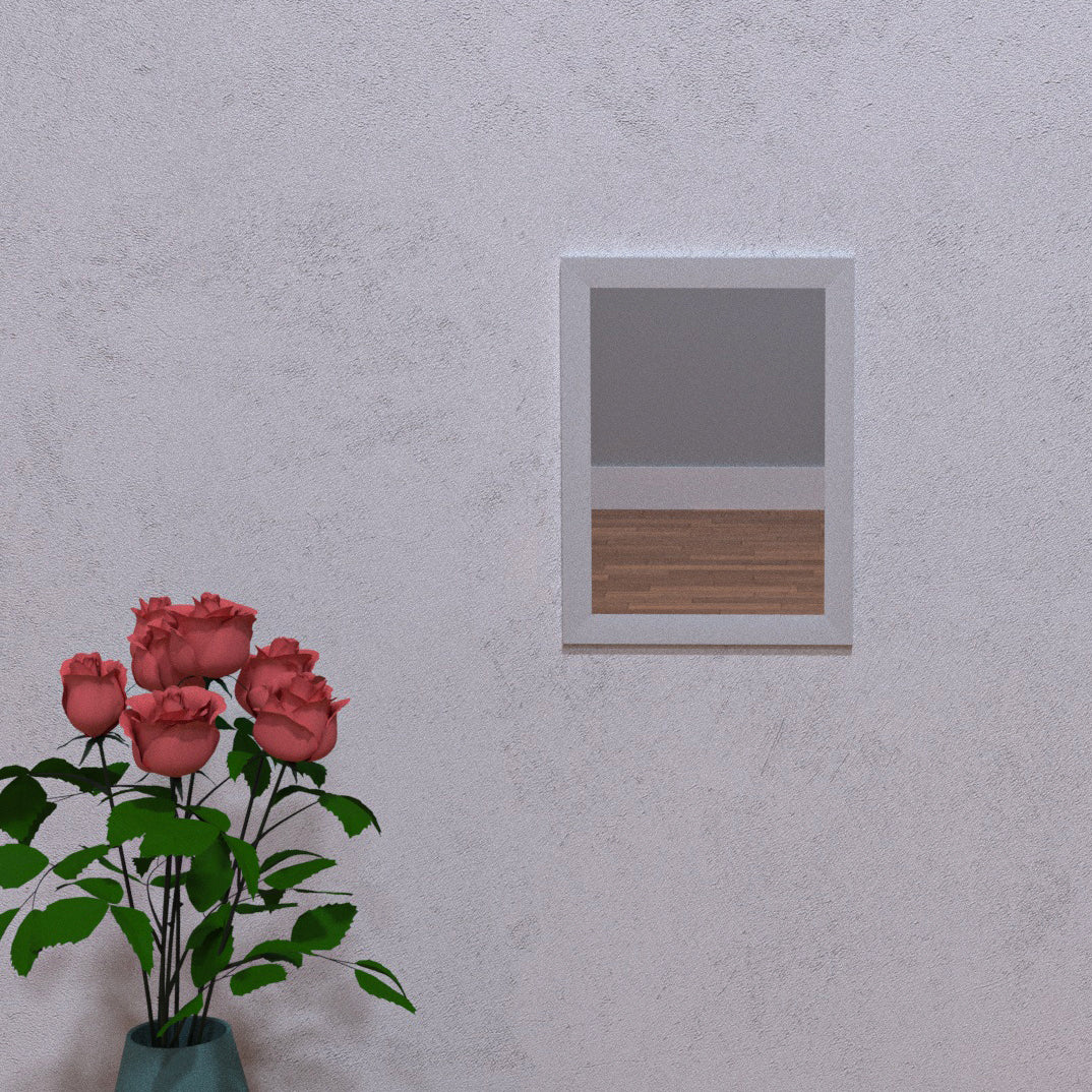 6x8 Classic Mirror White Mirror