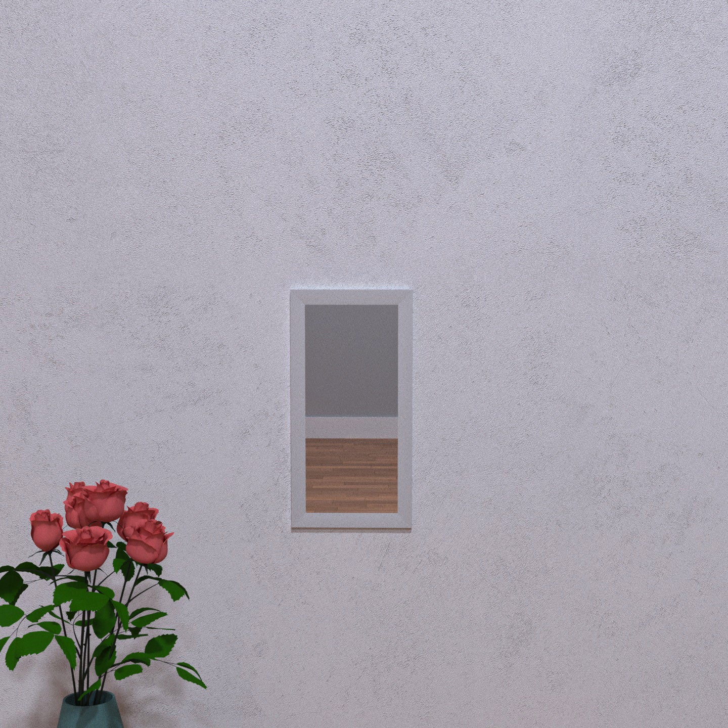 5x10 Classic Mirror White Mirror