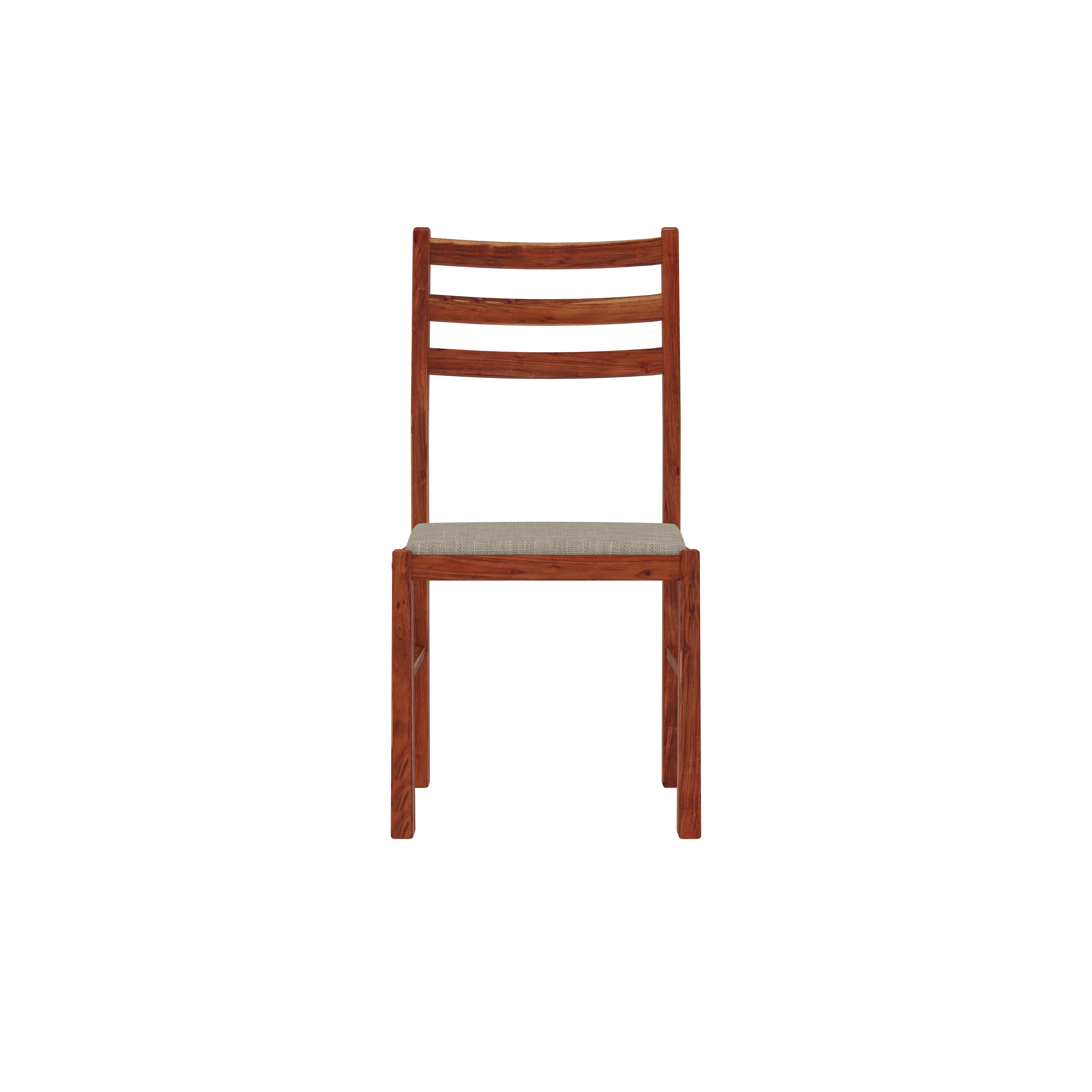 4-Seater Wooden Dining Table Set with Cushioned Chairs – Simple & Functional Design Dining Set