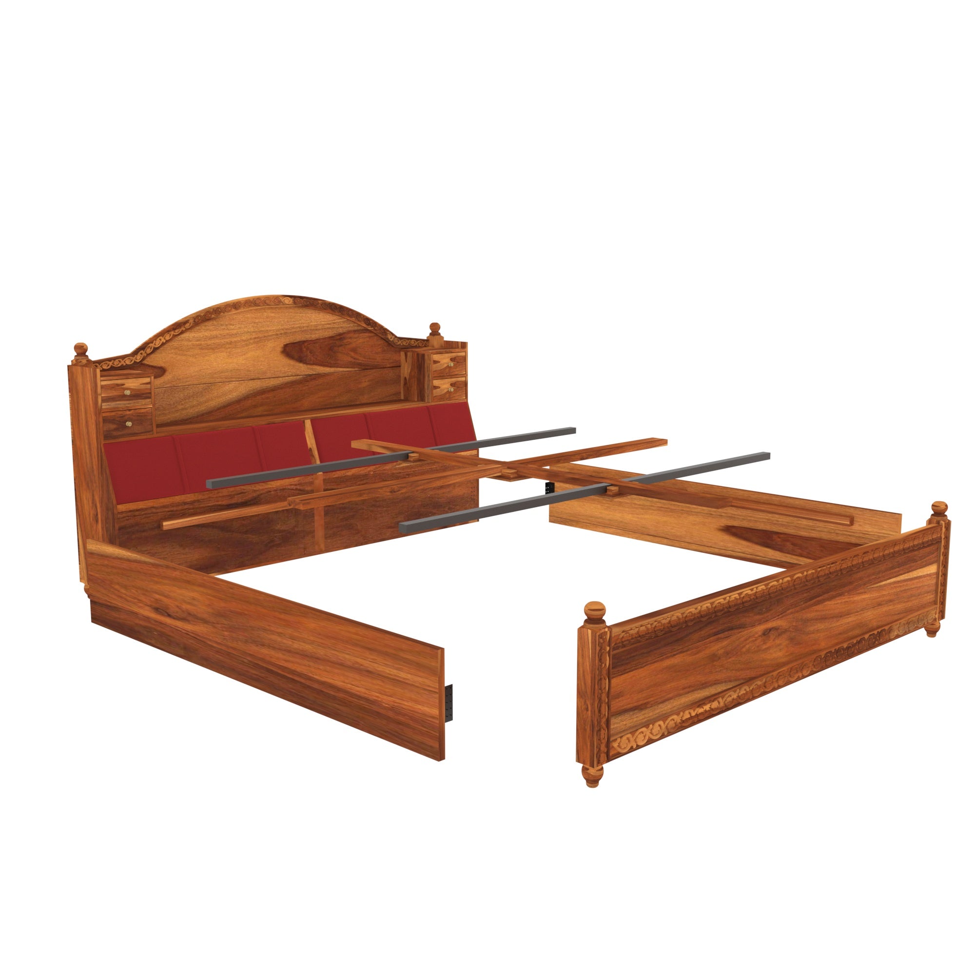 Sheesham wood Traditional Storage Bed Bed