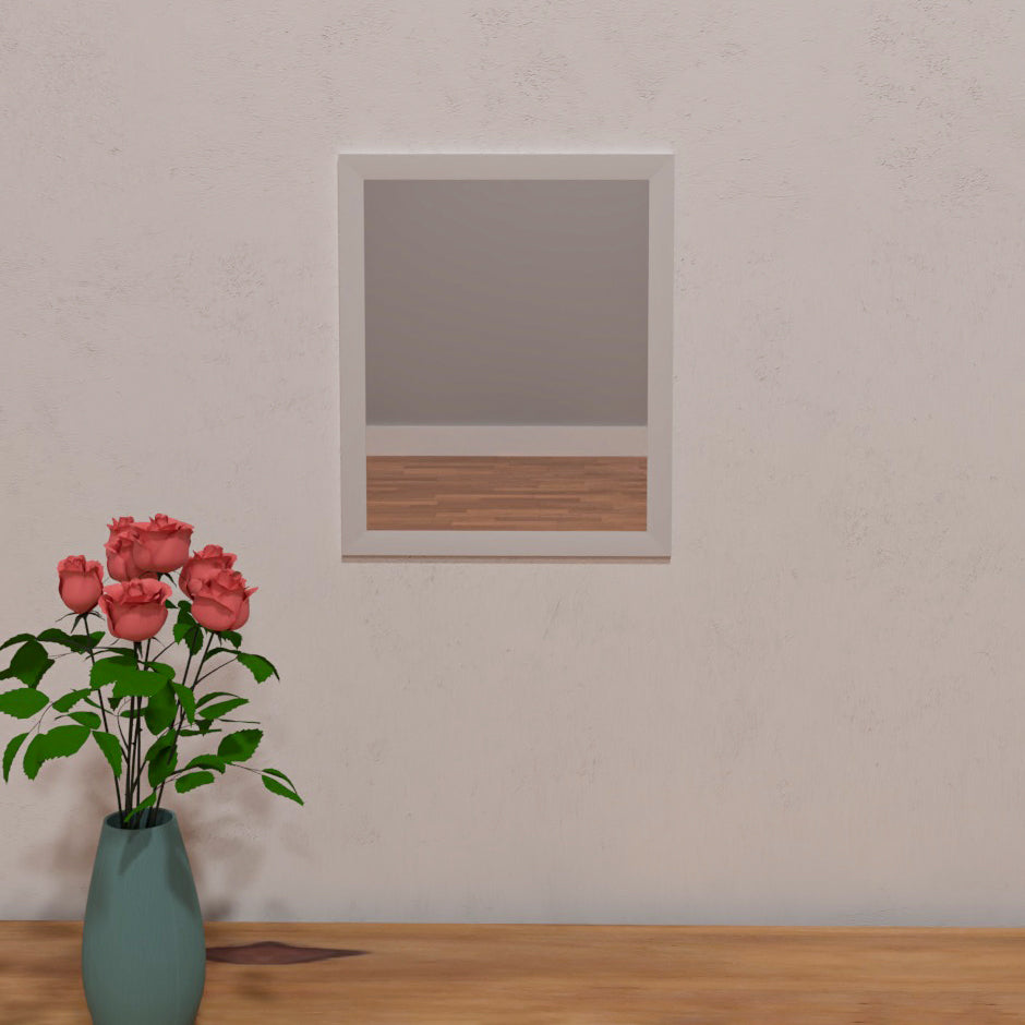 10x12 Classic Mirror White Mirror