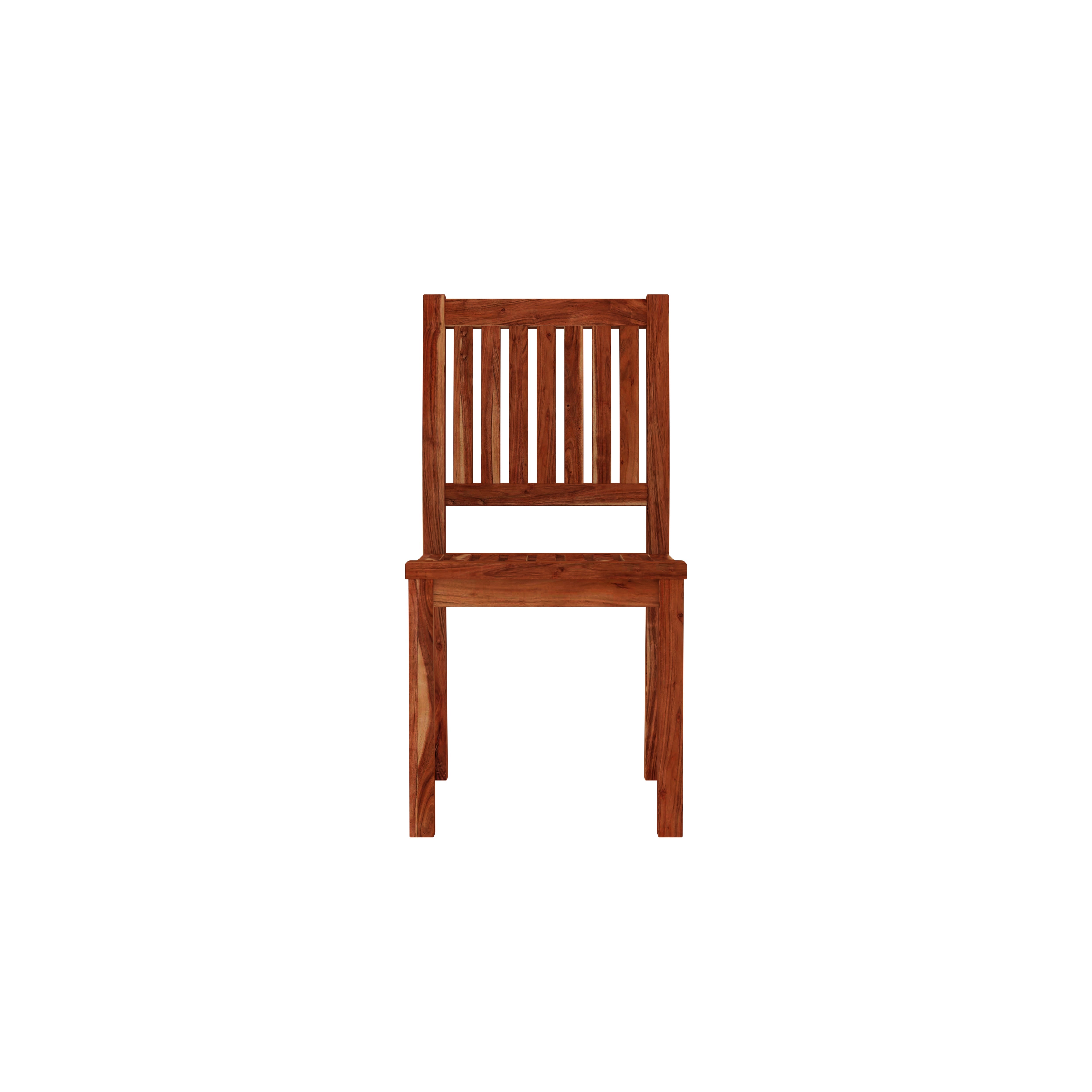 Solid Wood Dining Table Set for 4 – Sturdy & Stylish with Slatted Chairs Dining Set