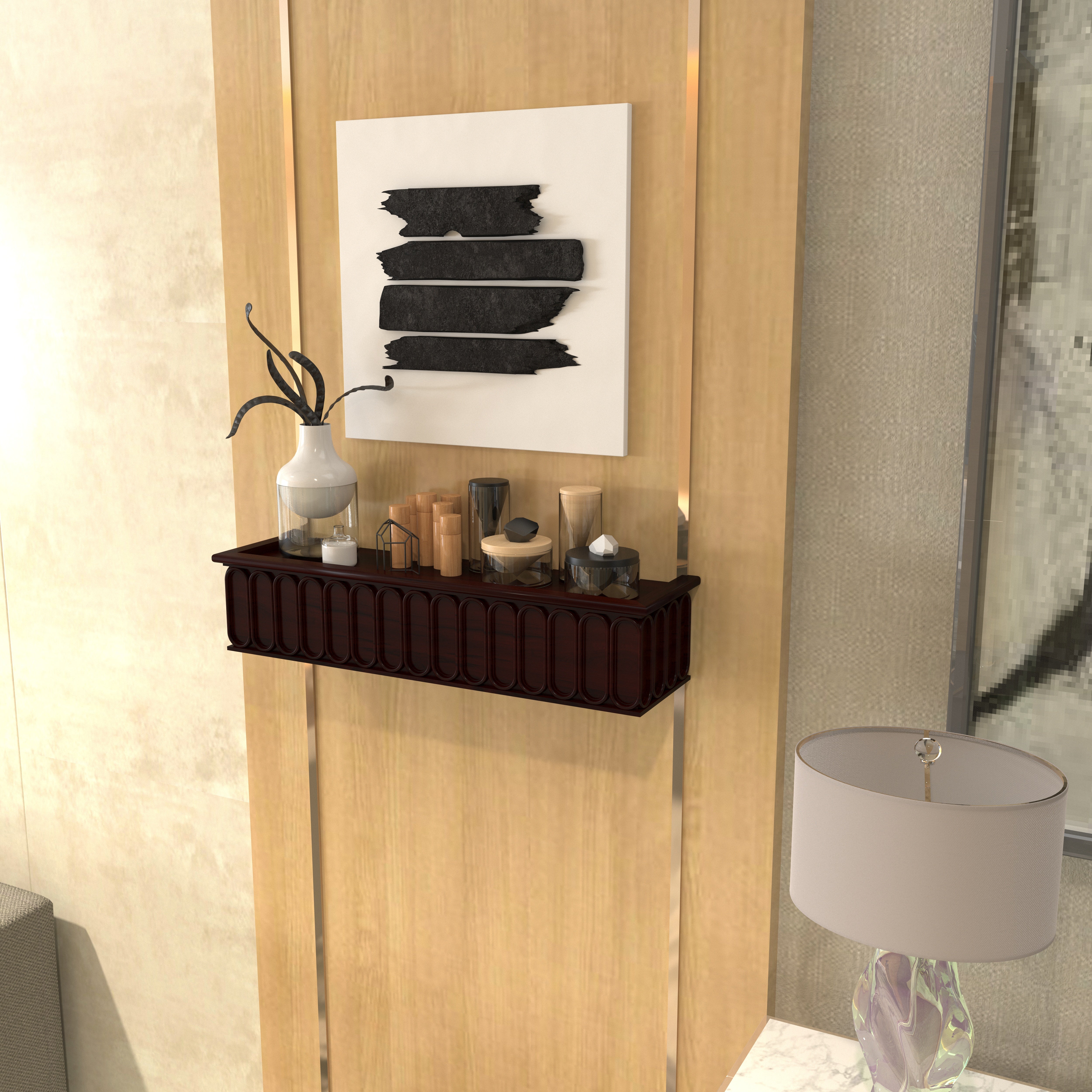 Modern Minimal Wooden Wall Rack Wall Rack
