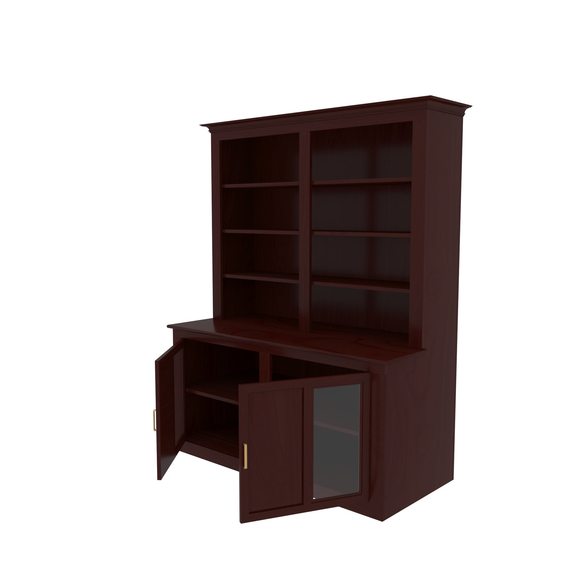 Classic Dark Antique Finished Multistorage Handmade Wooden Wardrobe Wardrobe