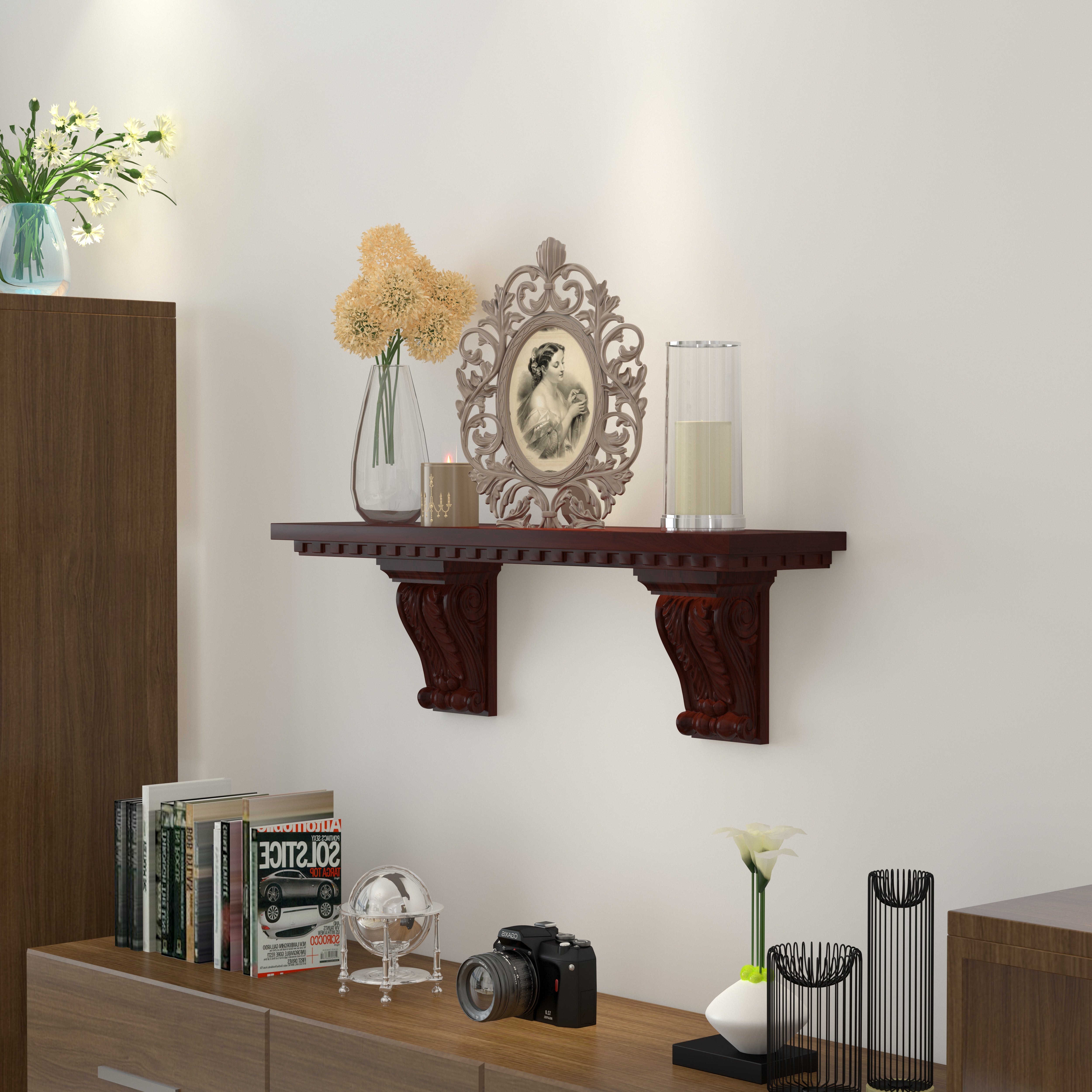 Compact Wall Unit for Everyday Items Wall Rack