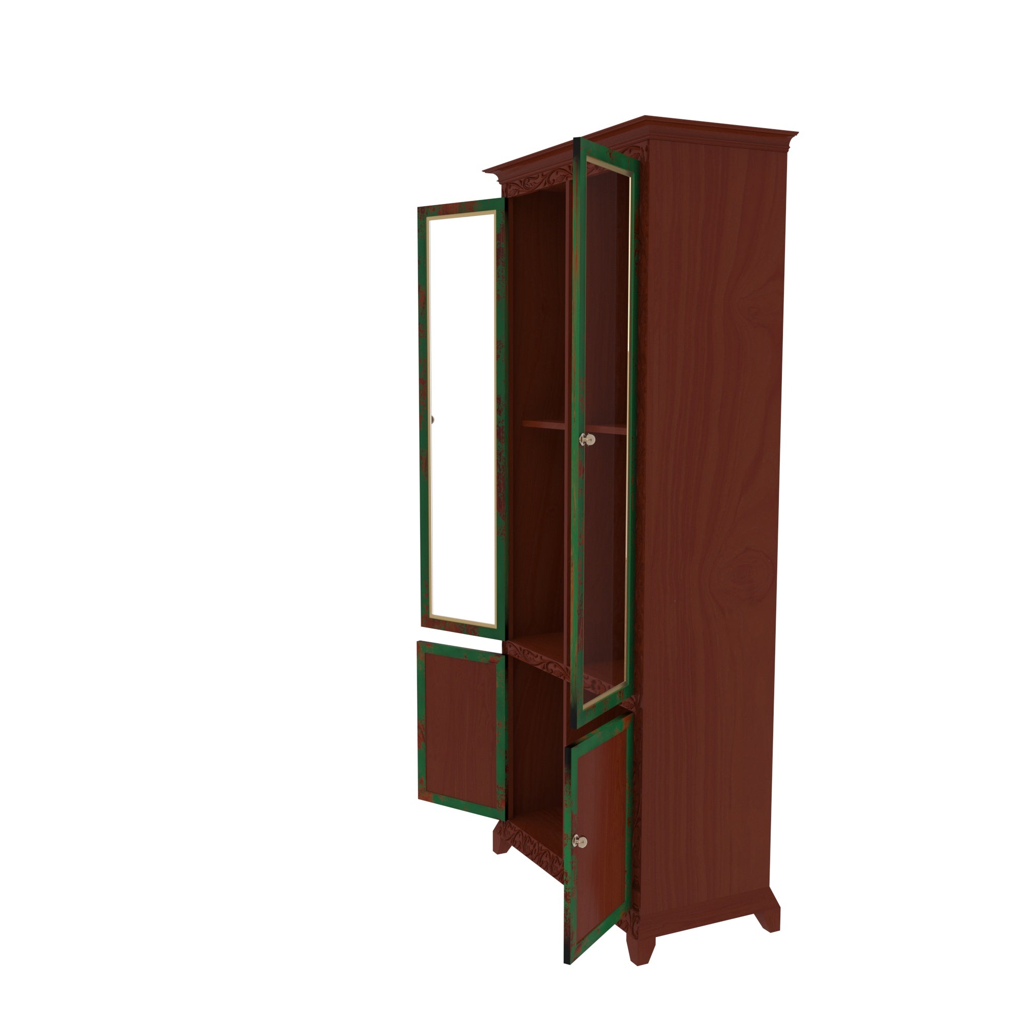 Morroc Heritage Finished Wooden Handmade Decent Storage Wardrobe Wardrobe