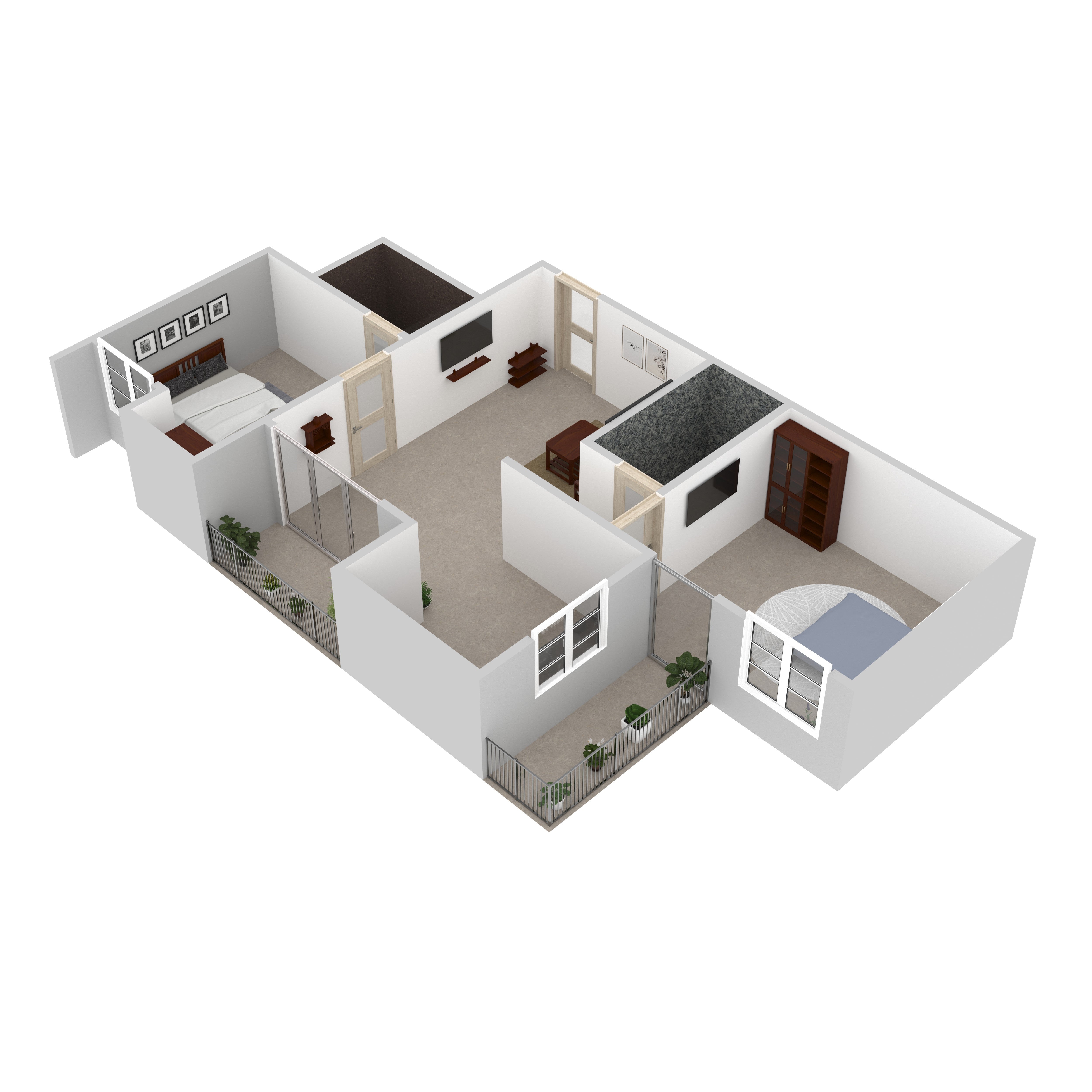 Cassius Furniture Room Set Flat Set