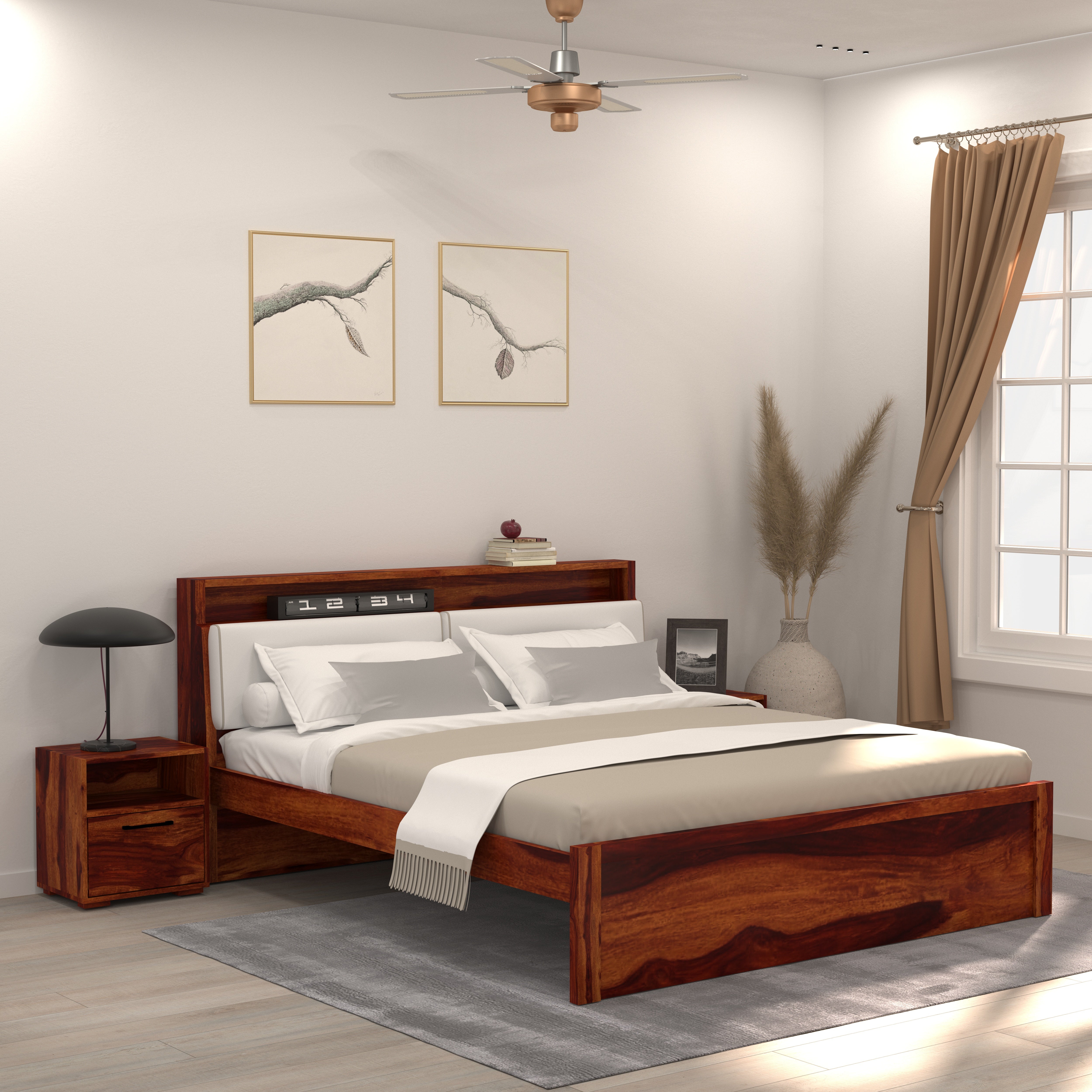 Merlin queen without storage Bed