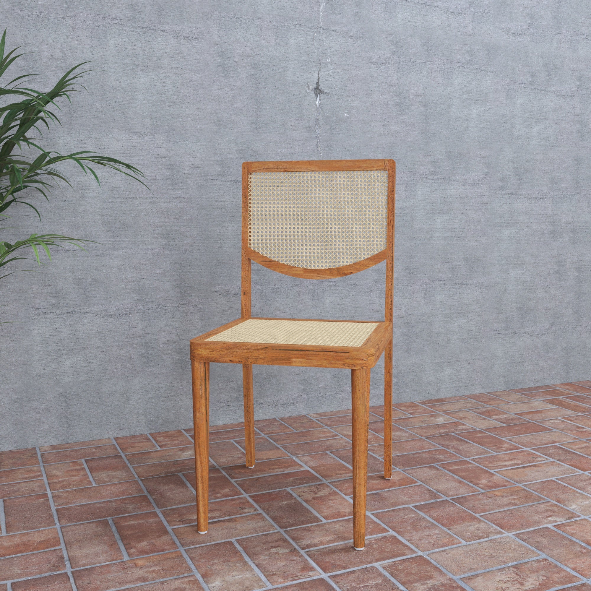Classical Indian Cane Versatile Chair Dining Chair