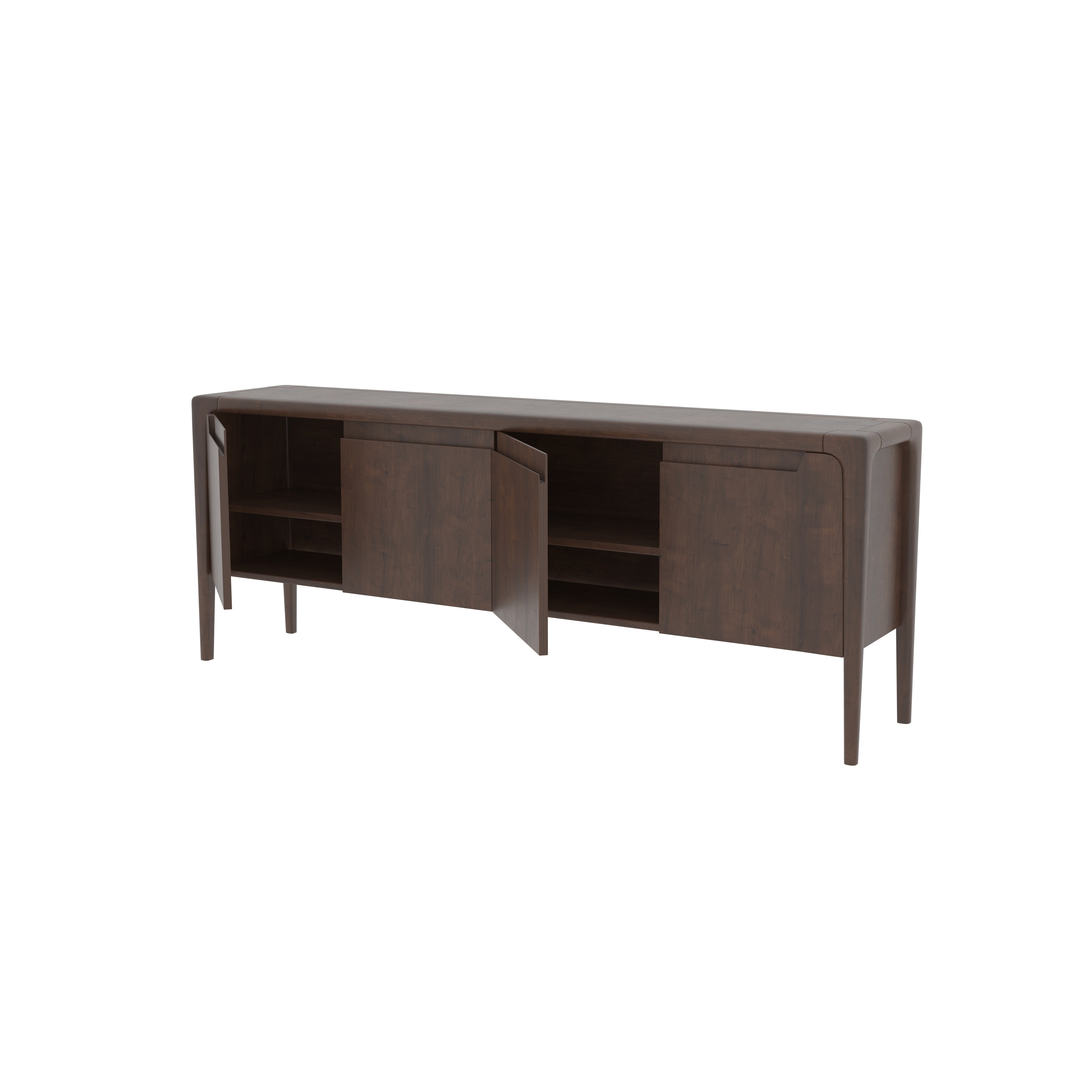 Minimalist Wooden TV Stand - Modern Entertainment Console with Storage Tv stand