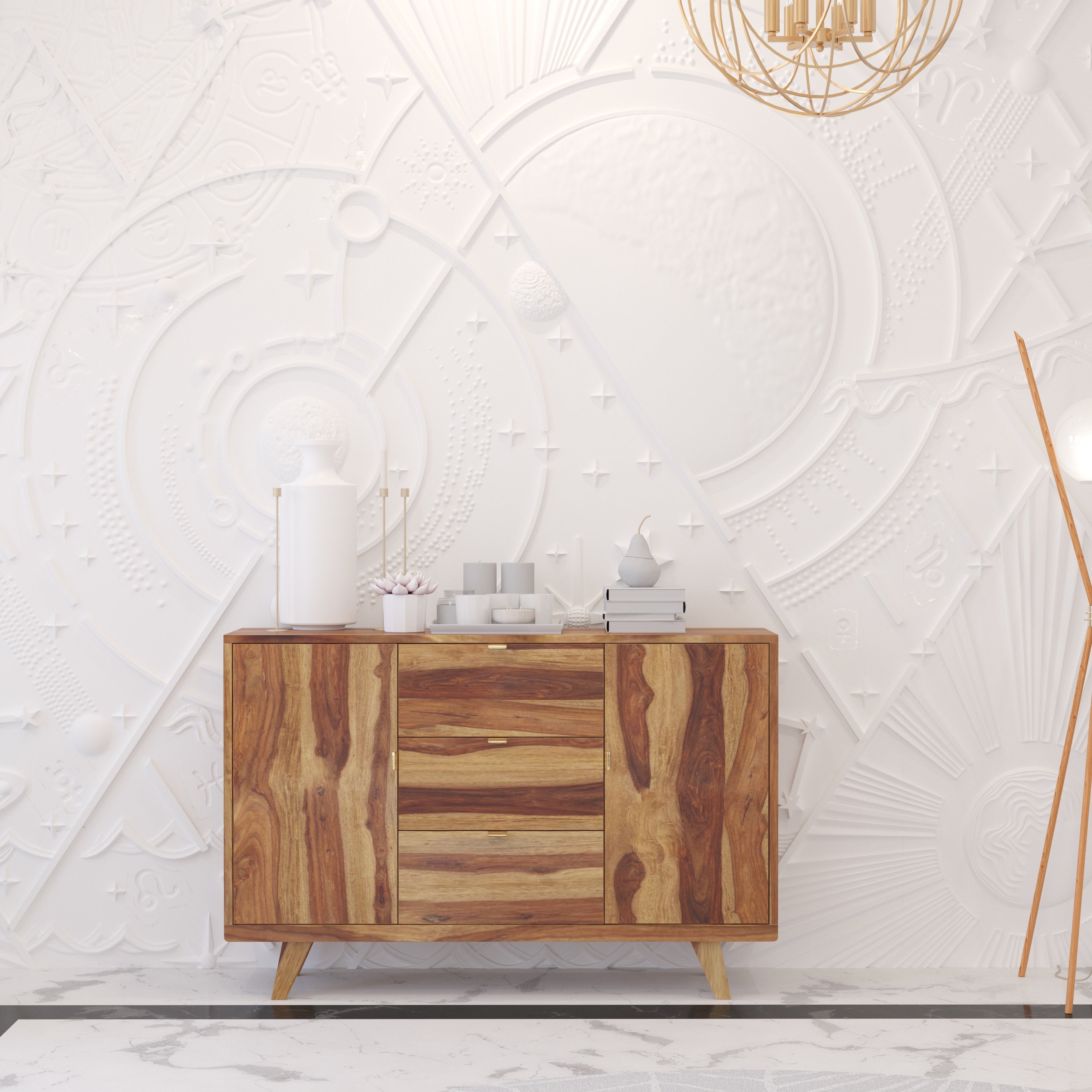 Glorious Sheesham Handmade Wooden Classic Cupboard Cupboard