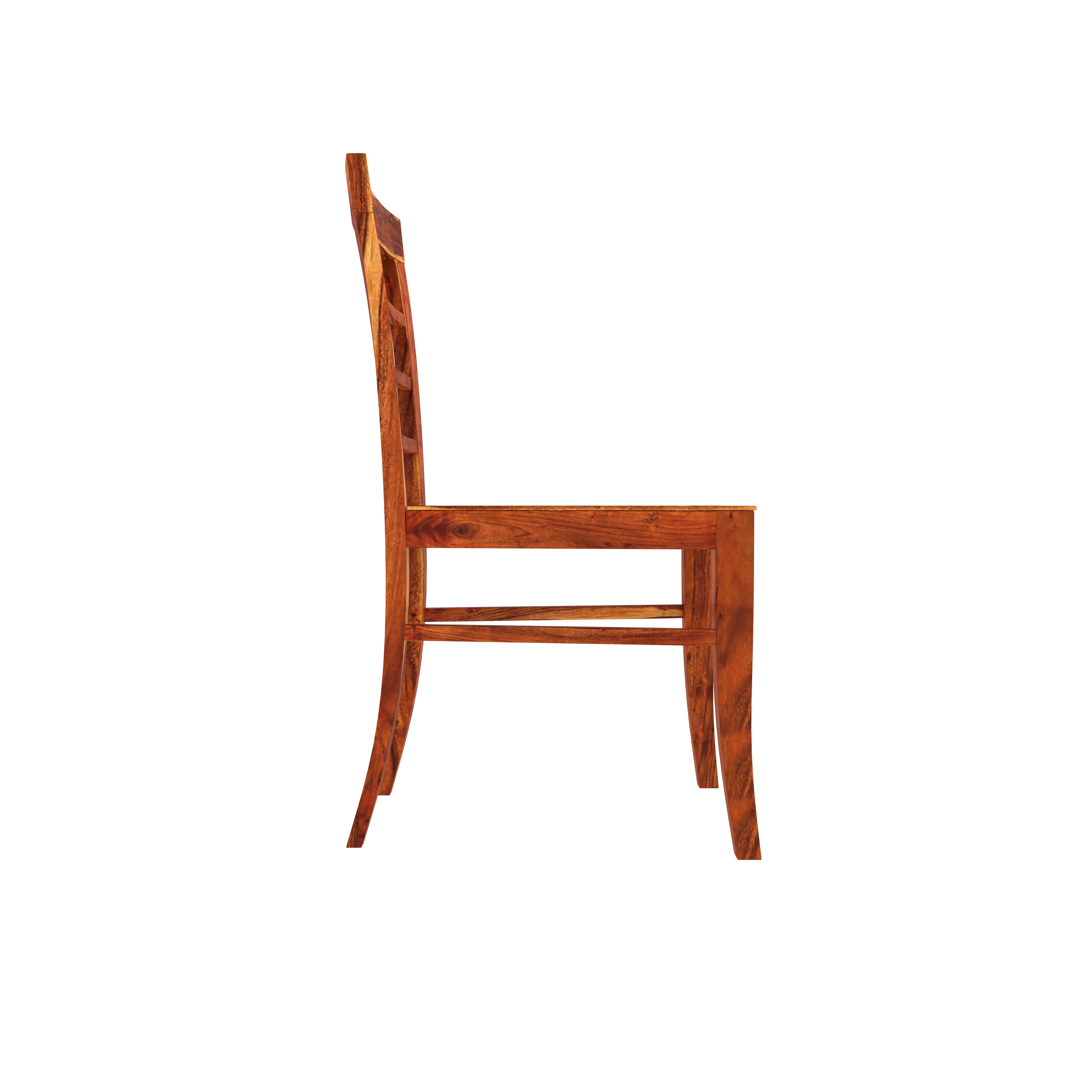 Elegant 4-Seater Wooden Dining Table Set – Natural Finish Dining Set