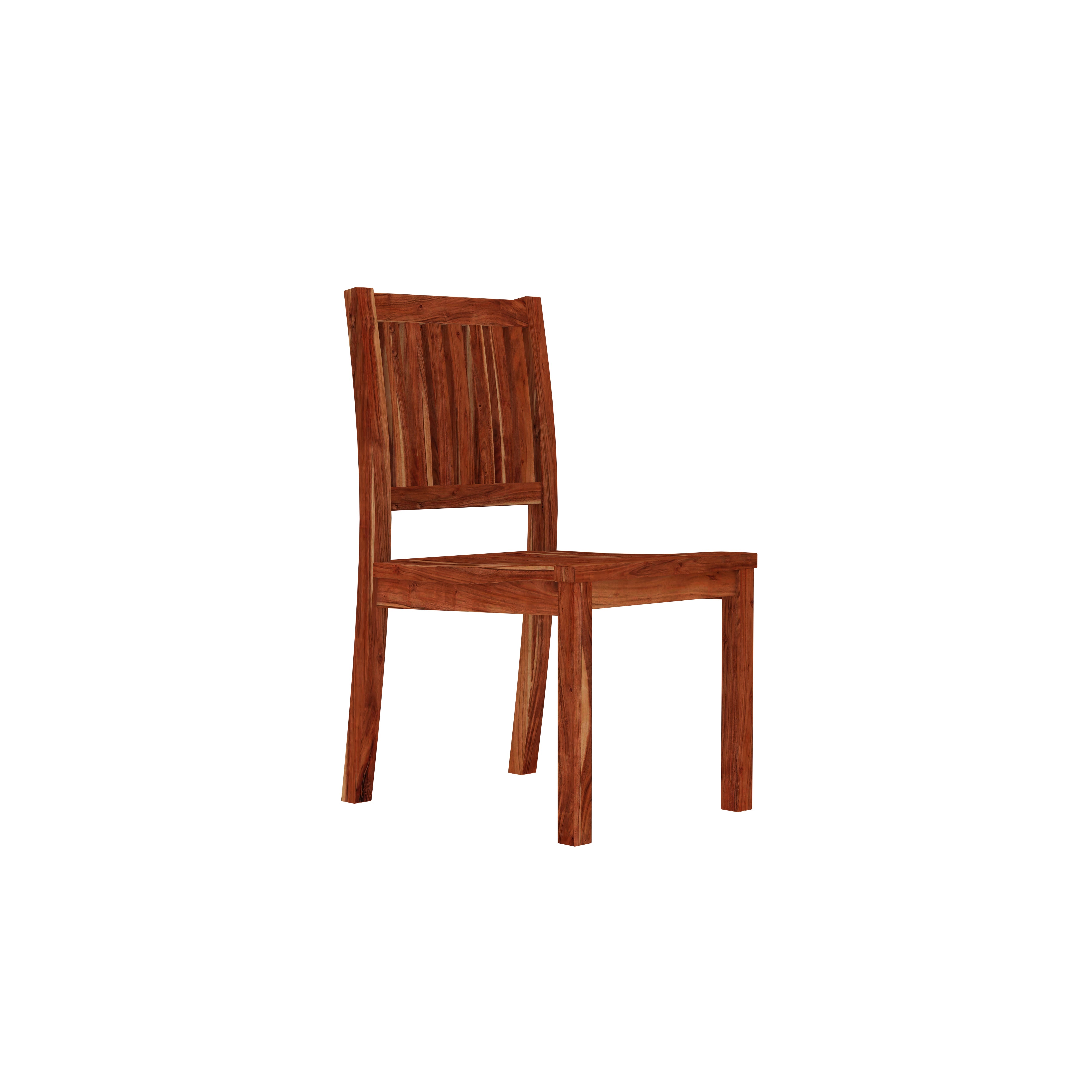 Solid Wood Dining Table Set for 4 – Sturdy & Stylish with Slatted Chairs Dining Set