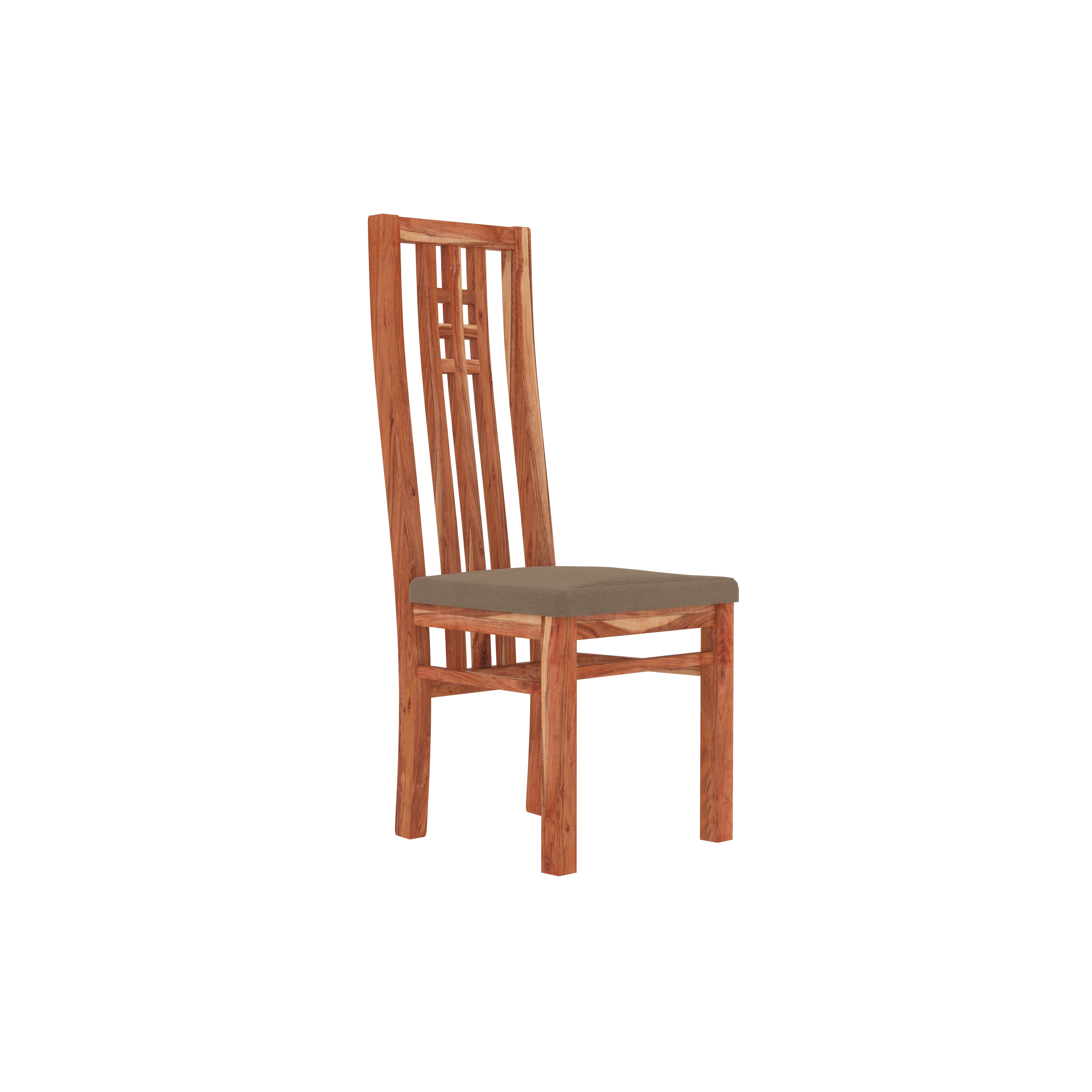 Solid Wood 4-Seater Dining Table Set – Elegant High-Back Chairs & Premium Finish Dining Set