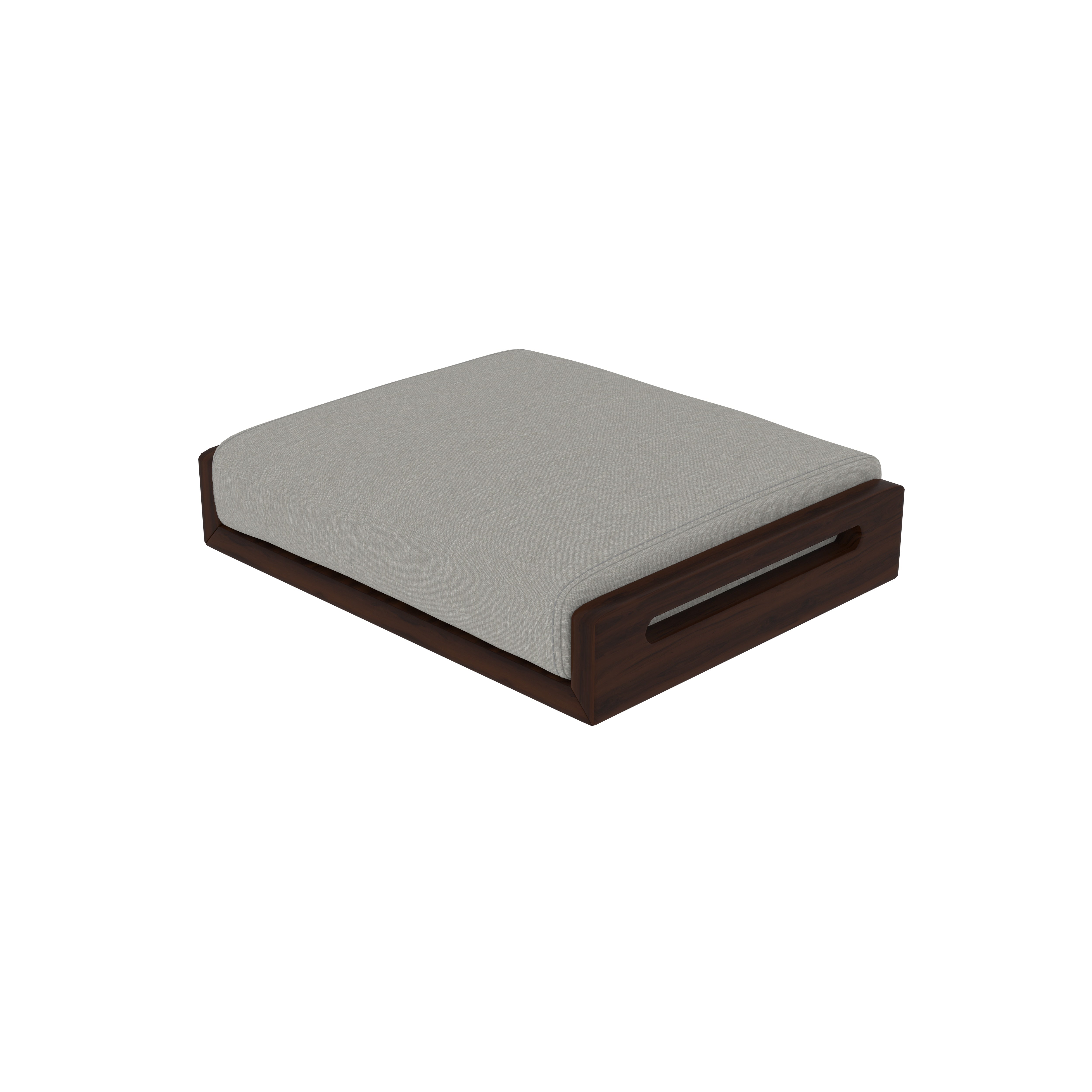 Contemporary Floor Dining Table with Cushioned Seating in Luxe Space Japanese Dining Set