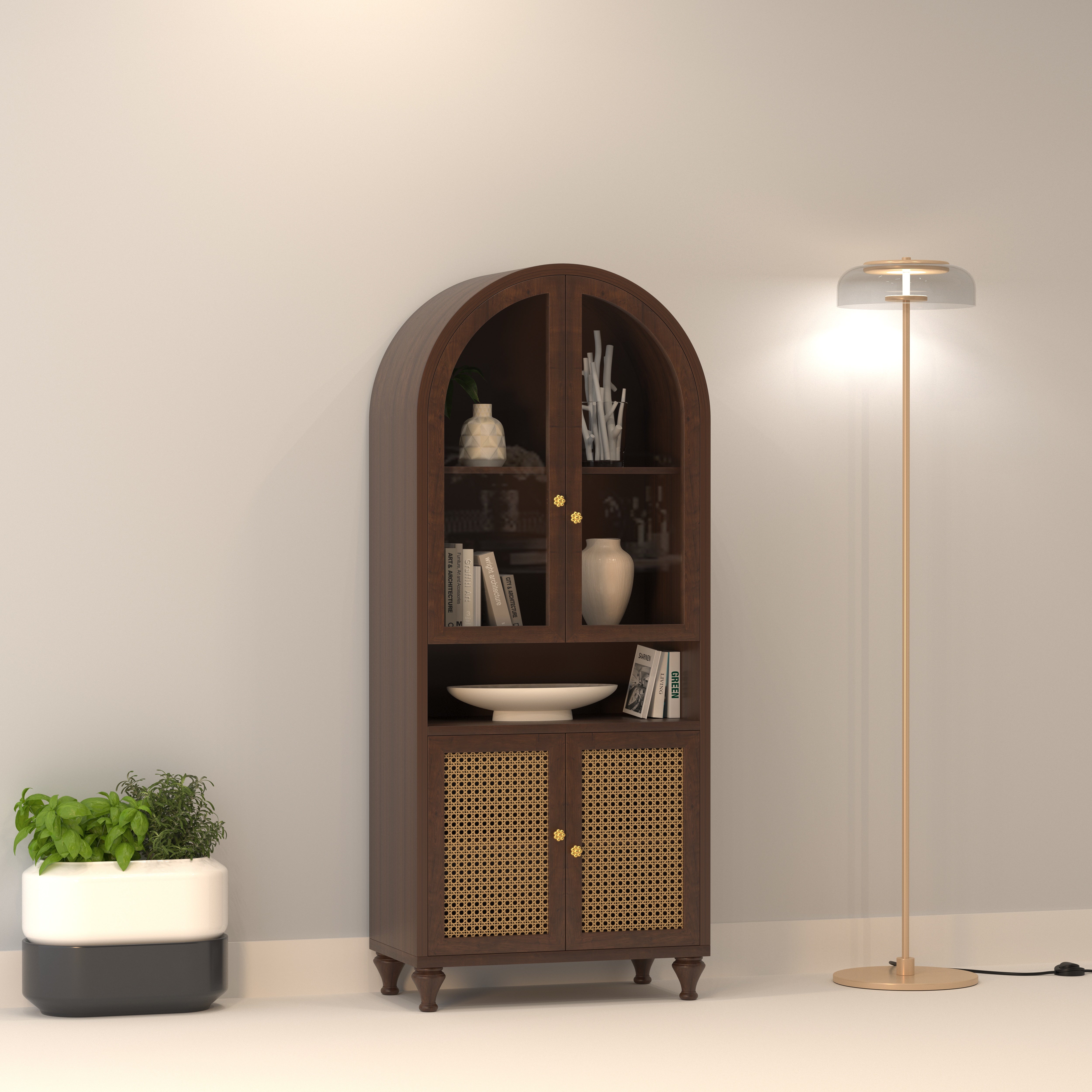 Majestic Carved Wardrobe - Indian Heritage Furniture Wardrobe