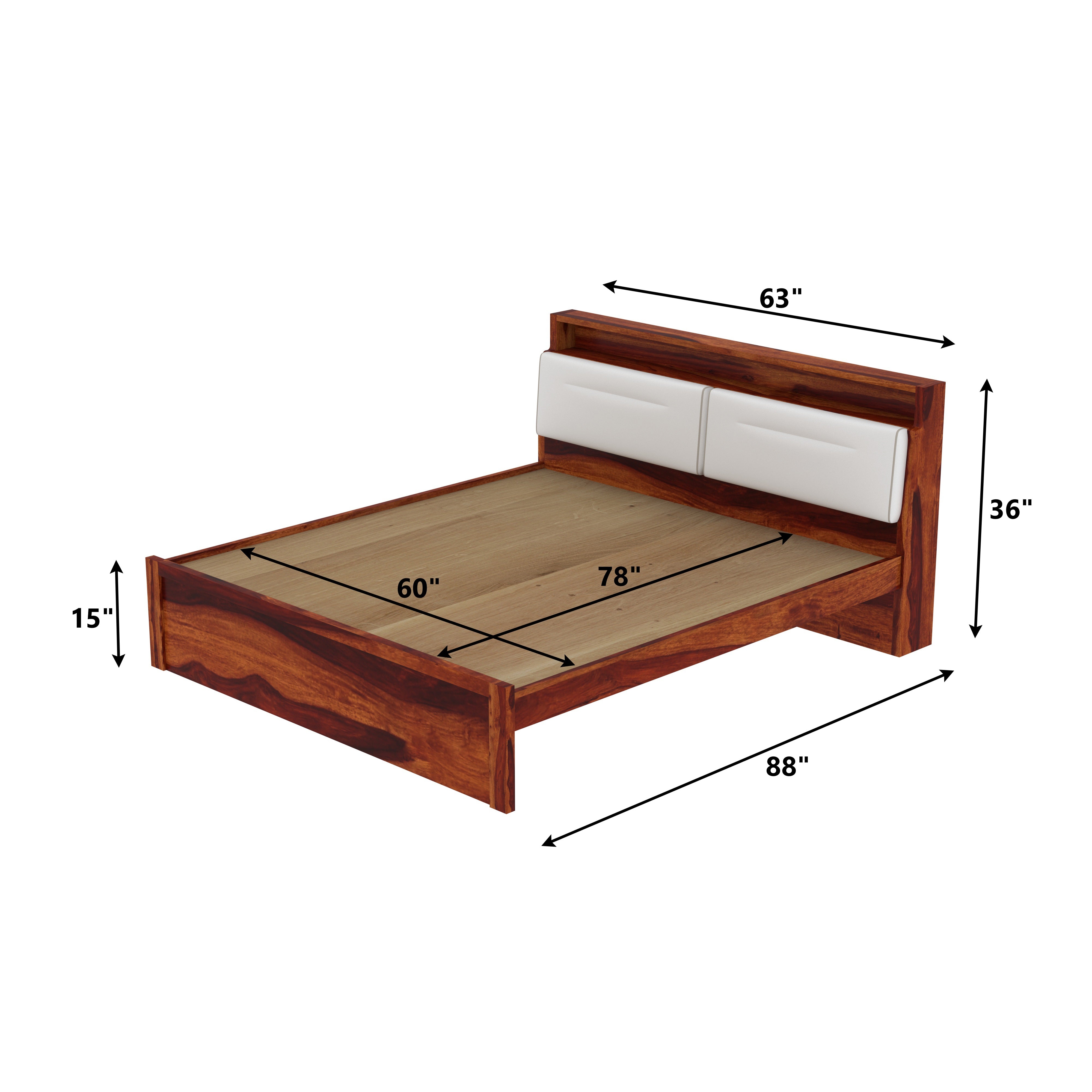 Merlin queen without storage Bed