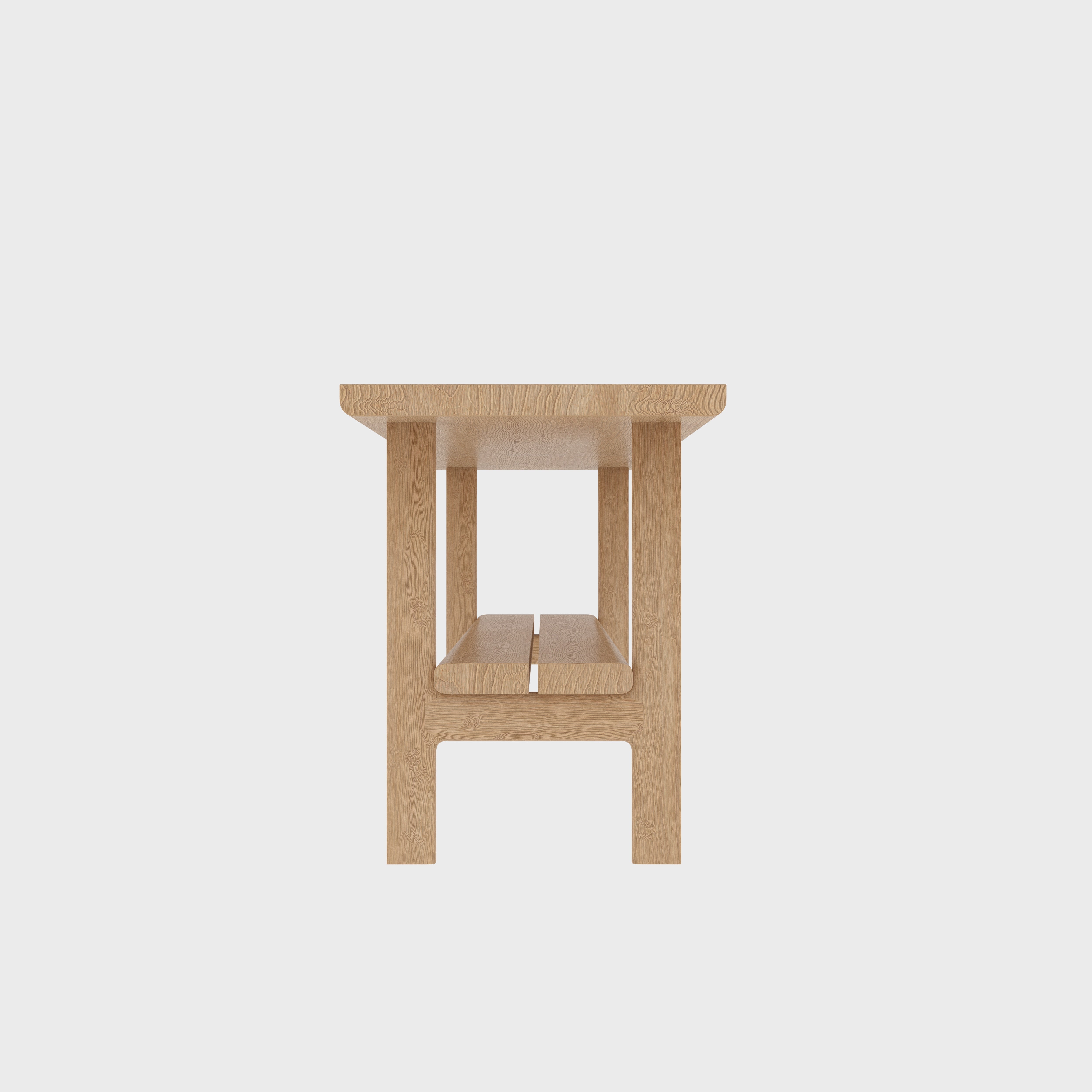 Modern Vintage Soft Natural Finished Handmade Wooden Bench Bench