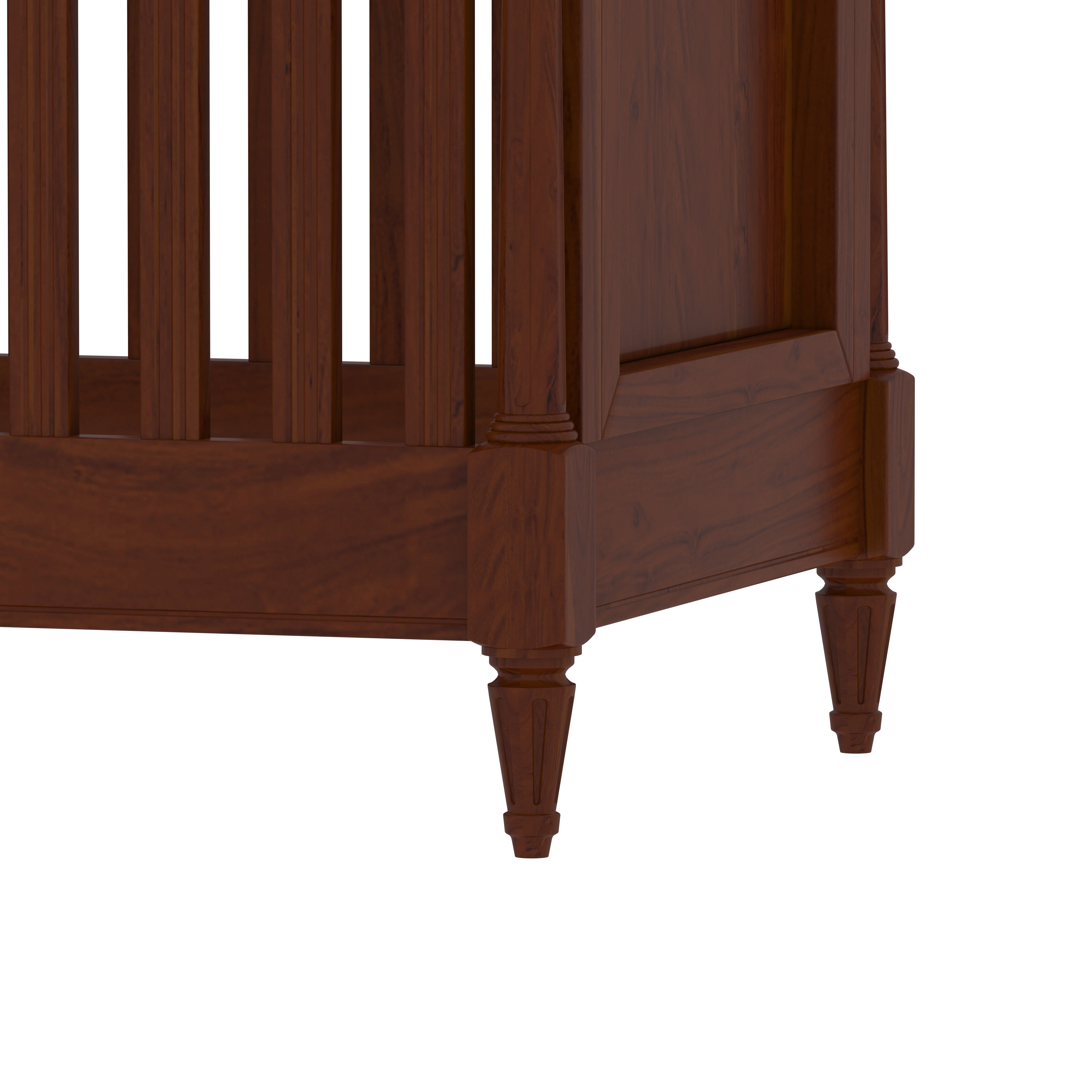 Antique Richard Brown Finished Wooden Handmade Cradle Cradle