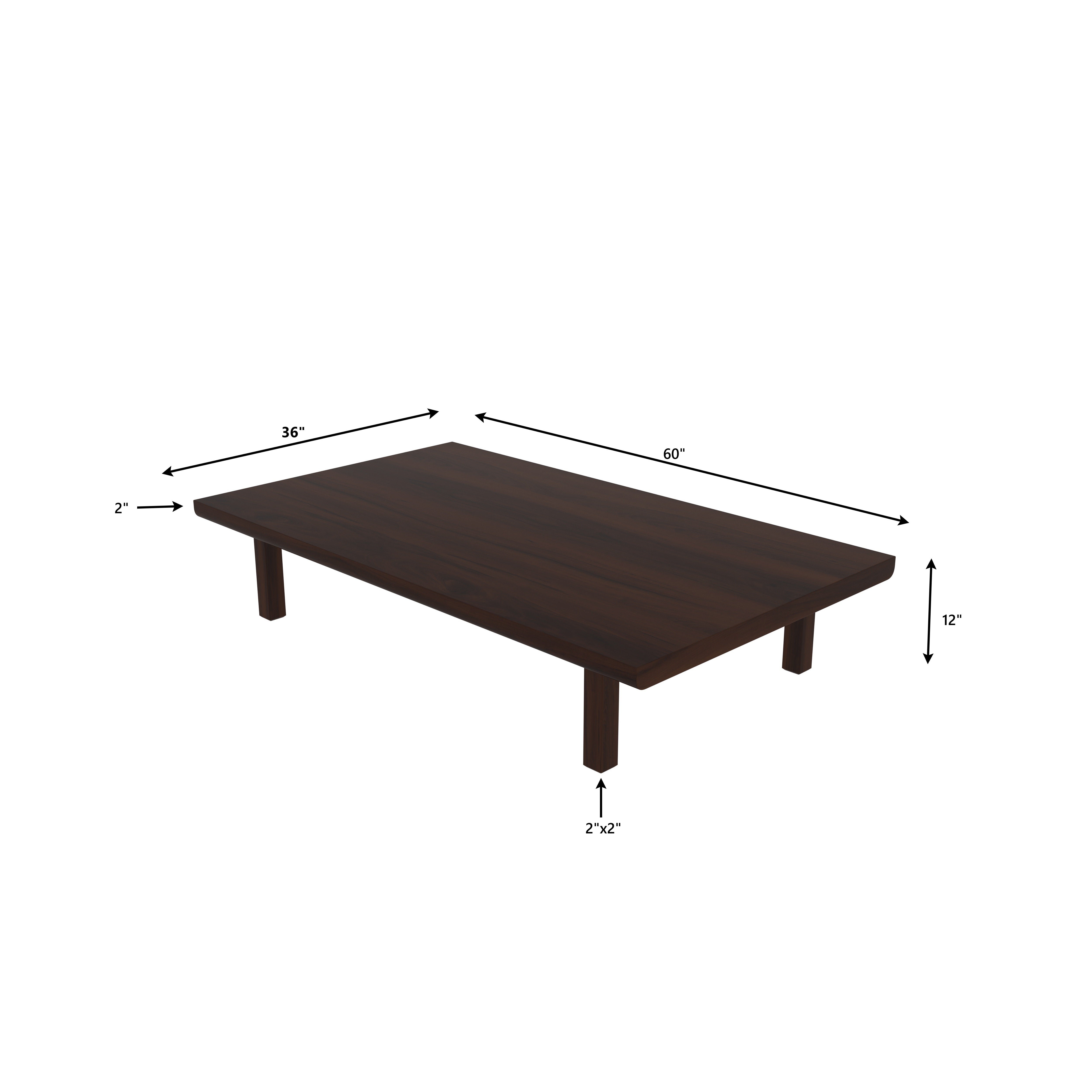 Modern Low Floor Wooden Dining Table Set – Minimalist Japanese Style Japanese Dining Set