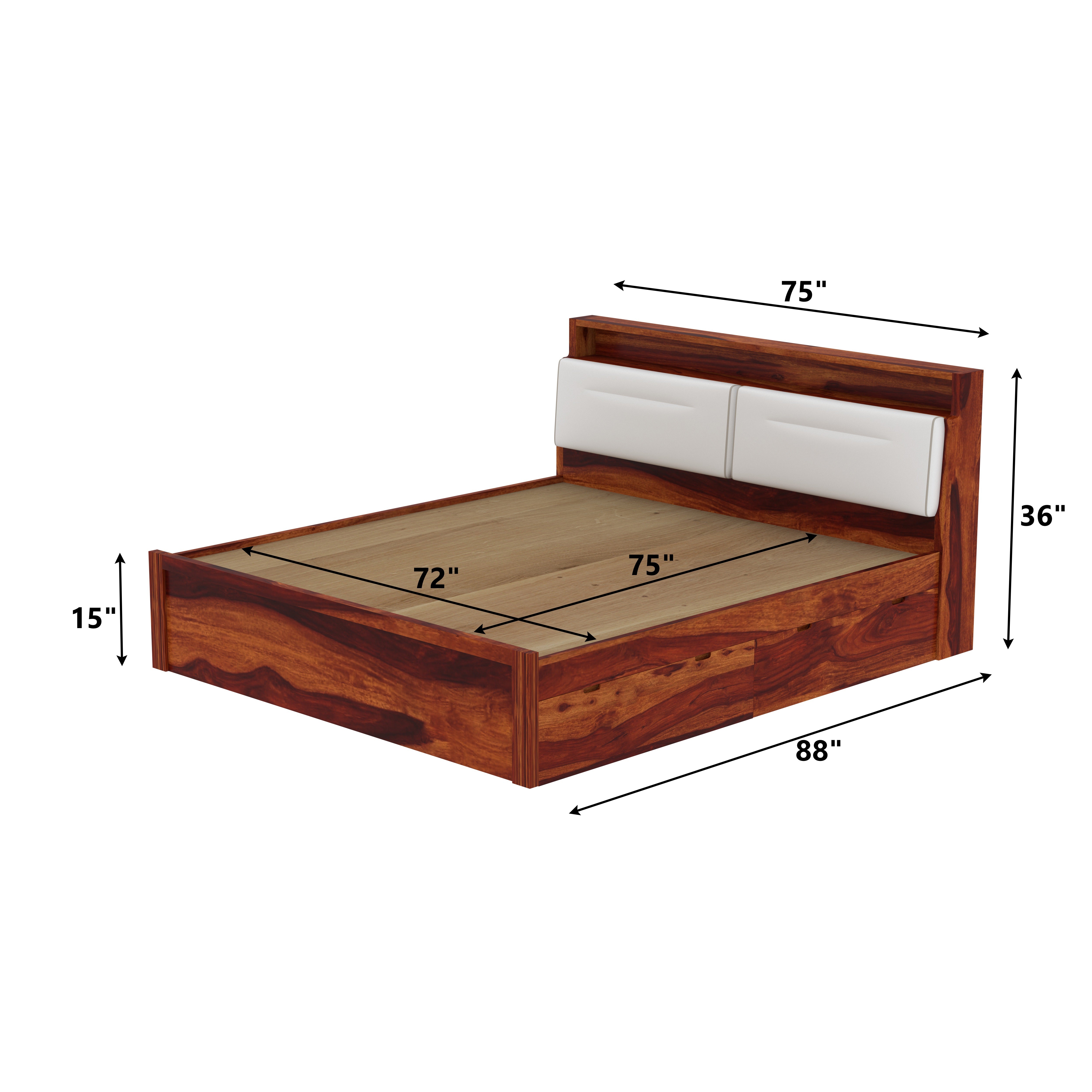 Merlin King drawer storage Bed