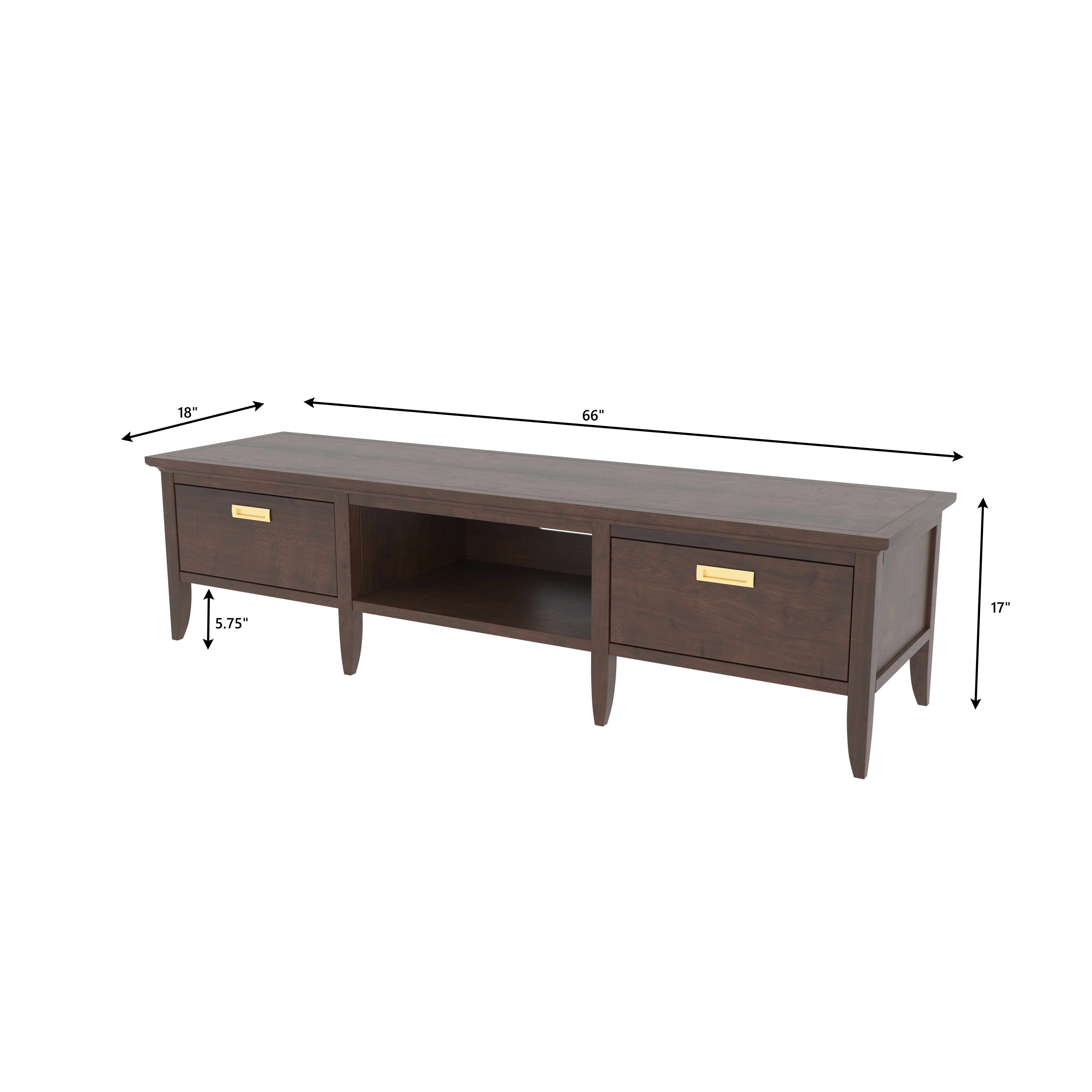 Classic TV Stand with Drawers - Elegant Entertainment Console Tv stand