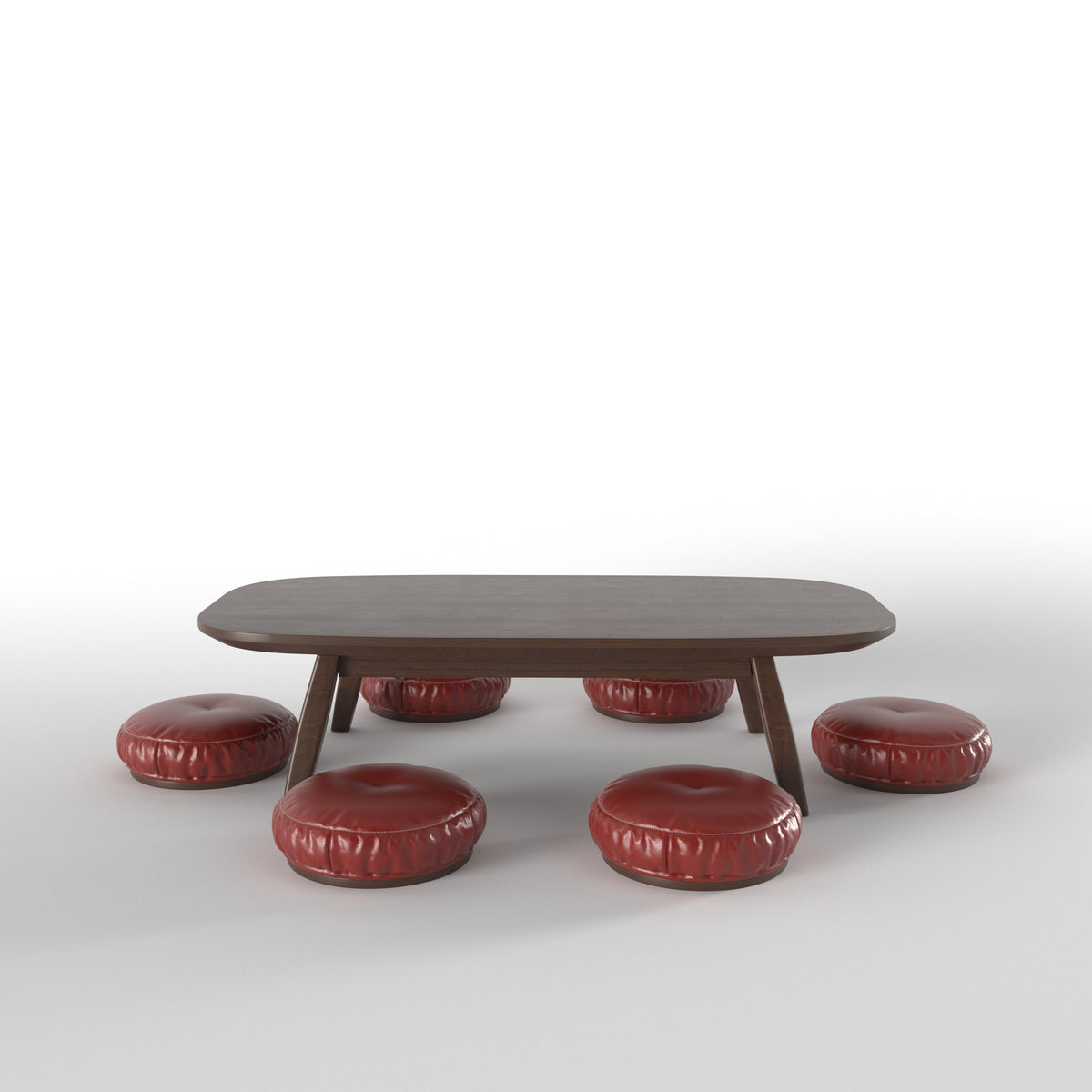 Contemporary Longline Dining Table with Angled Support