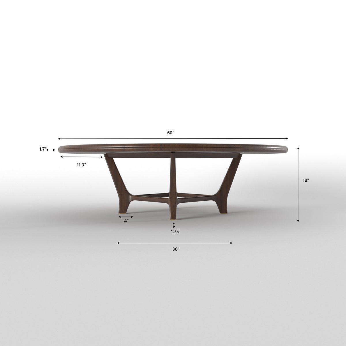 Round Dining Table with Integrated Seating
