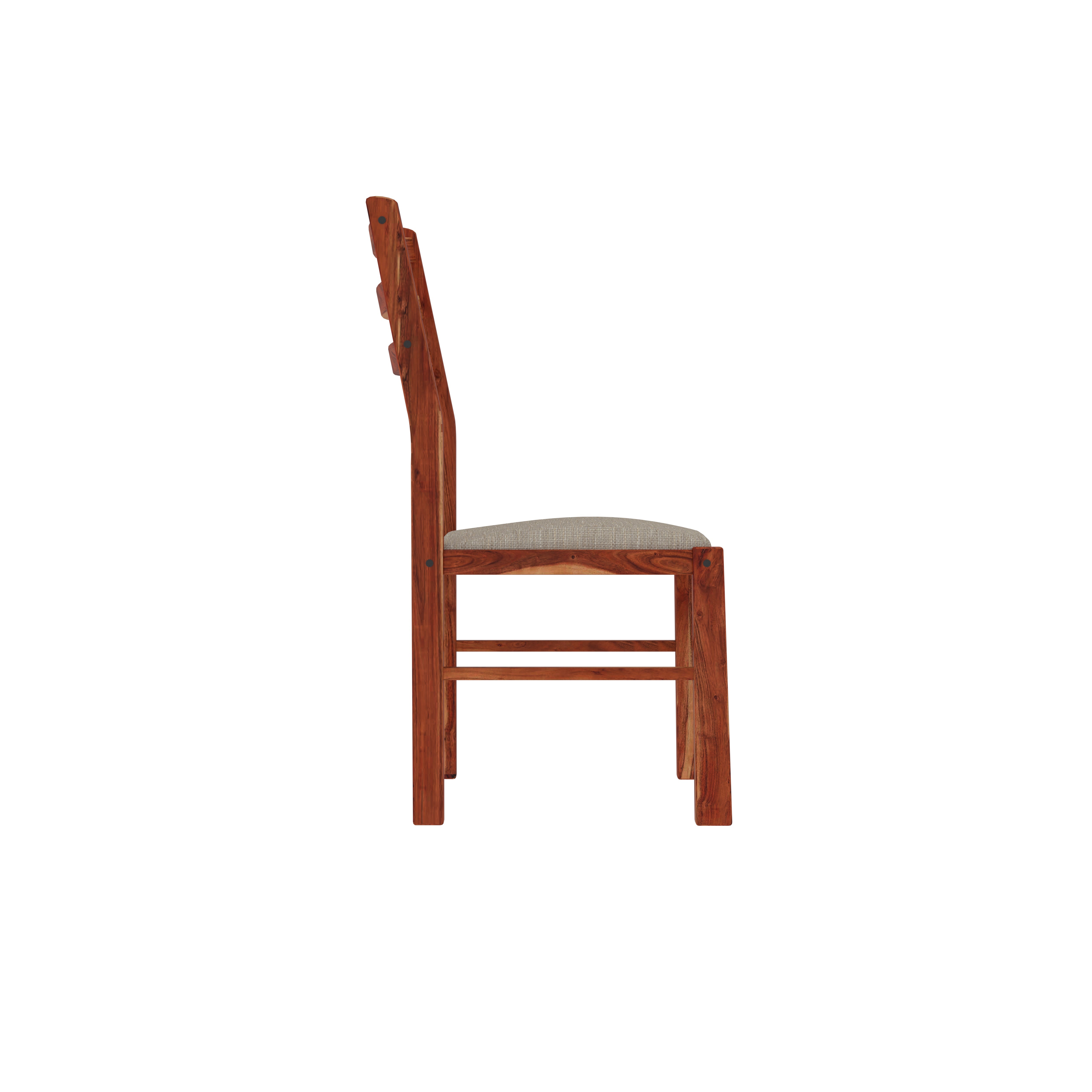 4-Seater Wooden Dining Table Set with Cushioned Chairs – Simple & Functional Design Dining Set