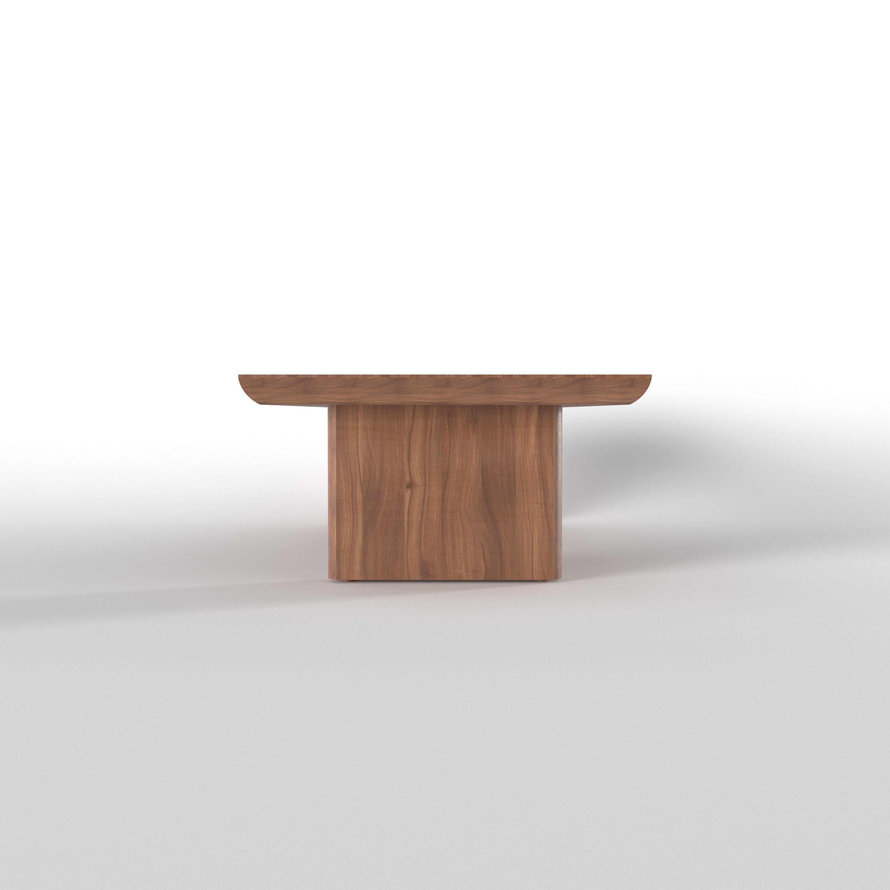 Modern Rectangular Dining Table with Bold Panel Legs