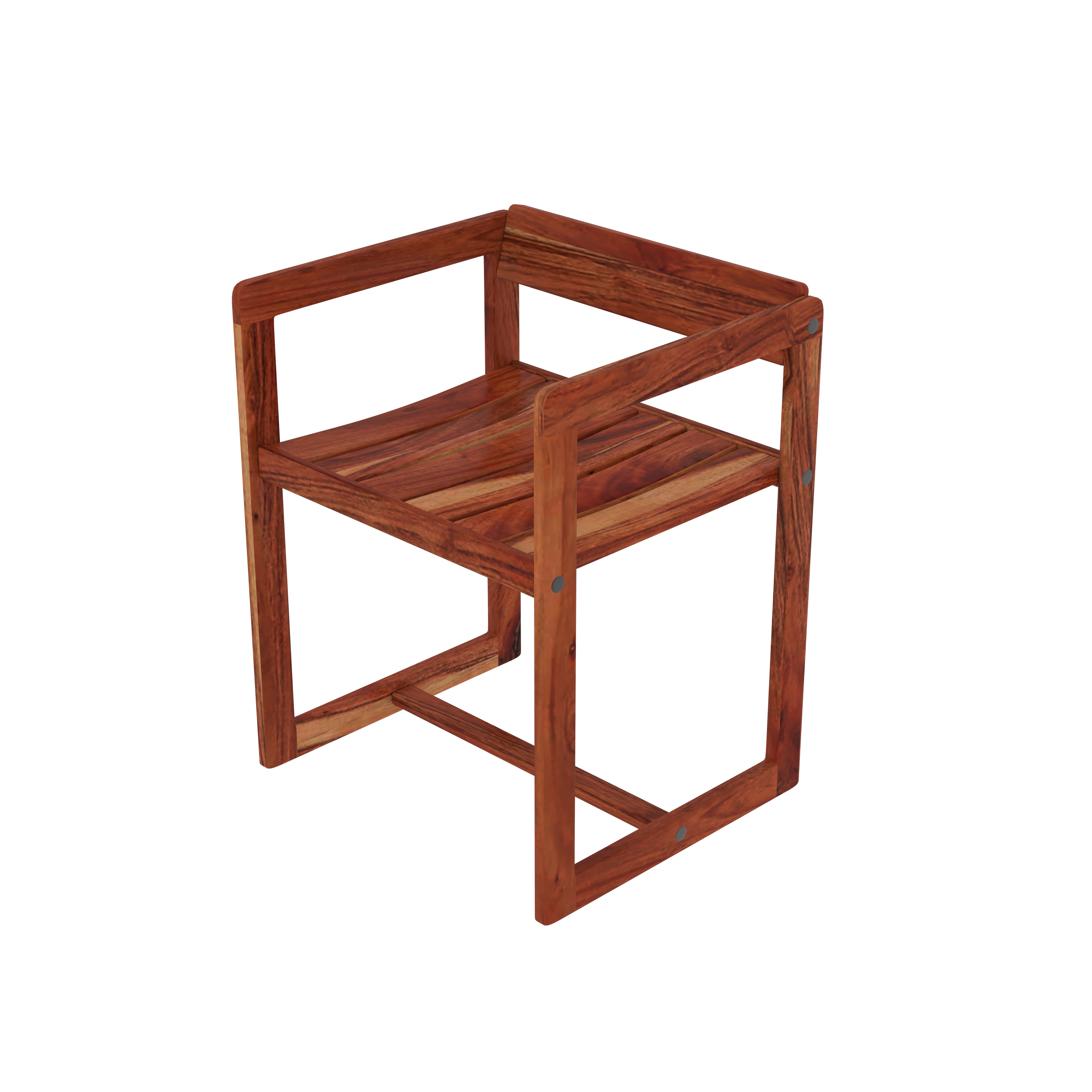Modern Round Wooden Dining Table Set for 4 – Space-Saving Design with Stylish Chairs Dining Set