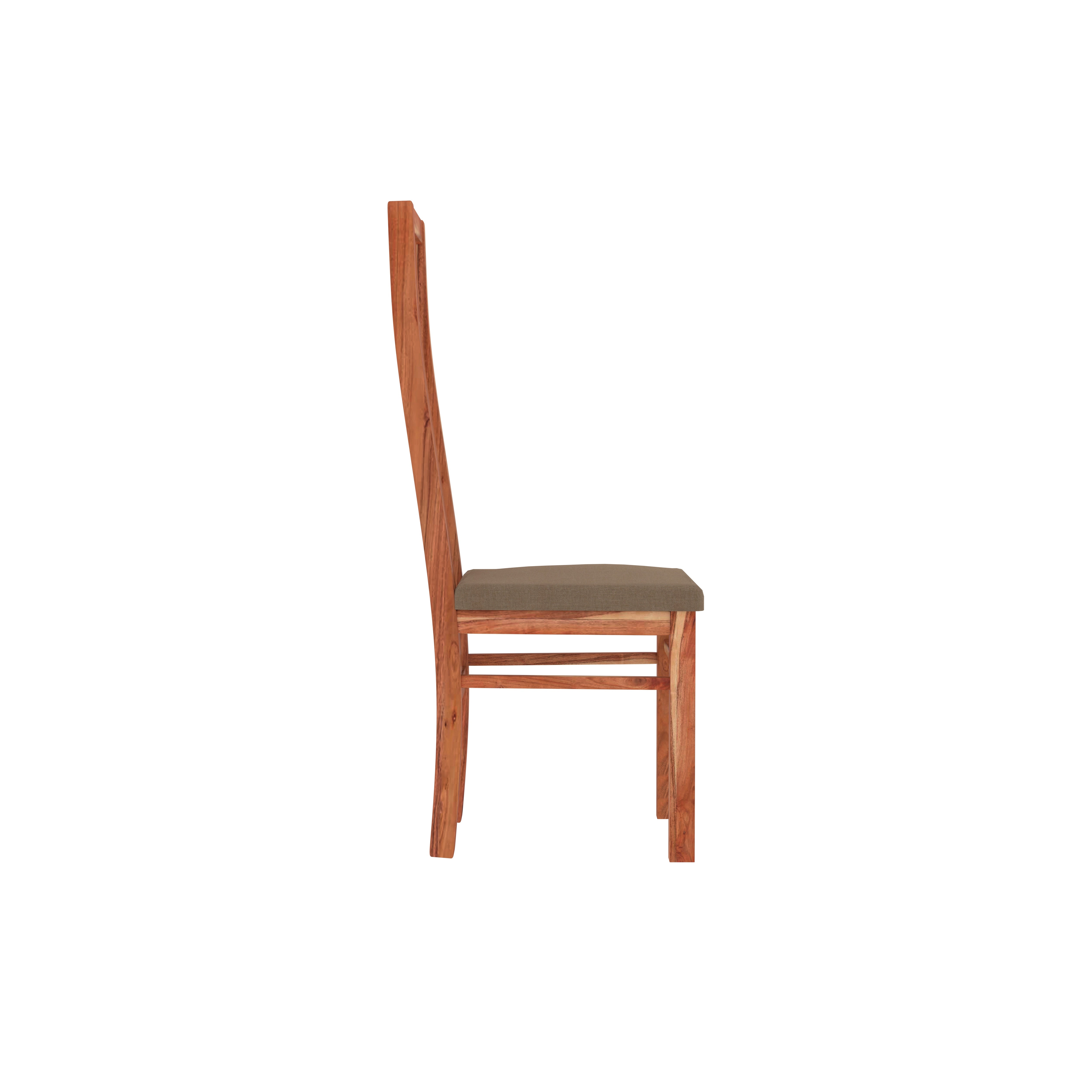 Solid Wood 4-Seater Dining Table Set – Elegant High-Back Chairs & Premium Finish Dining Set