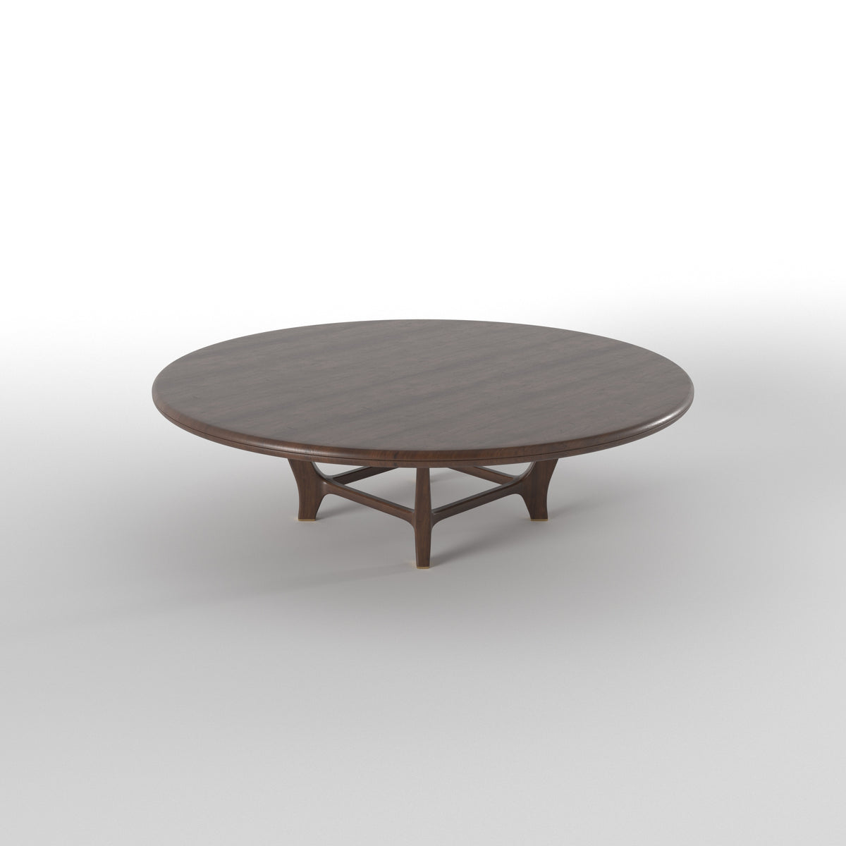 Round Dining Table with Integrated Seating