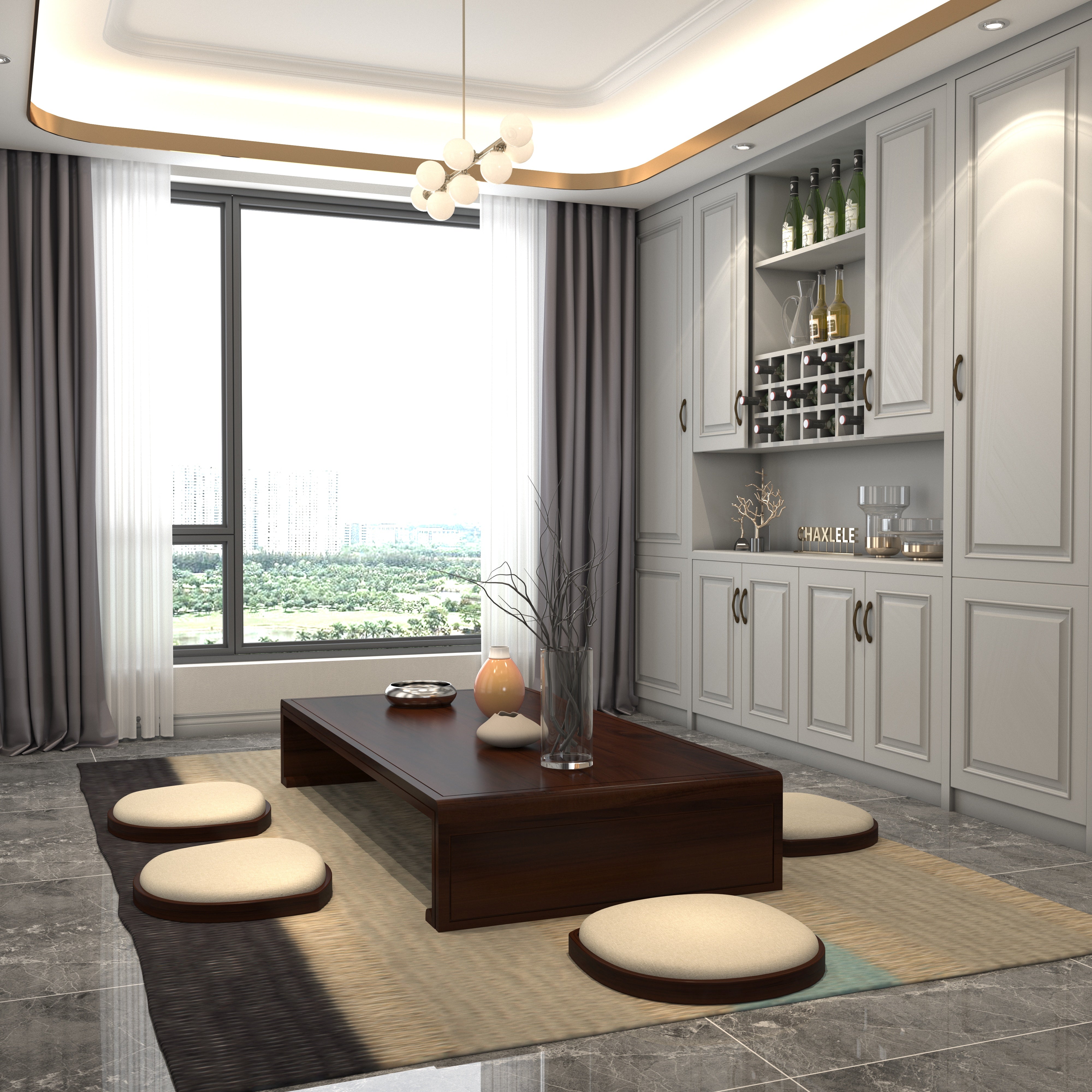 Washitsu Serenity Dining Set Japanese Dining Set