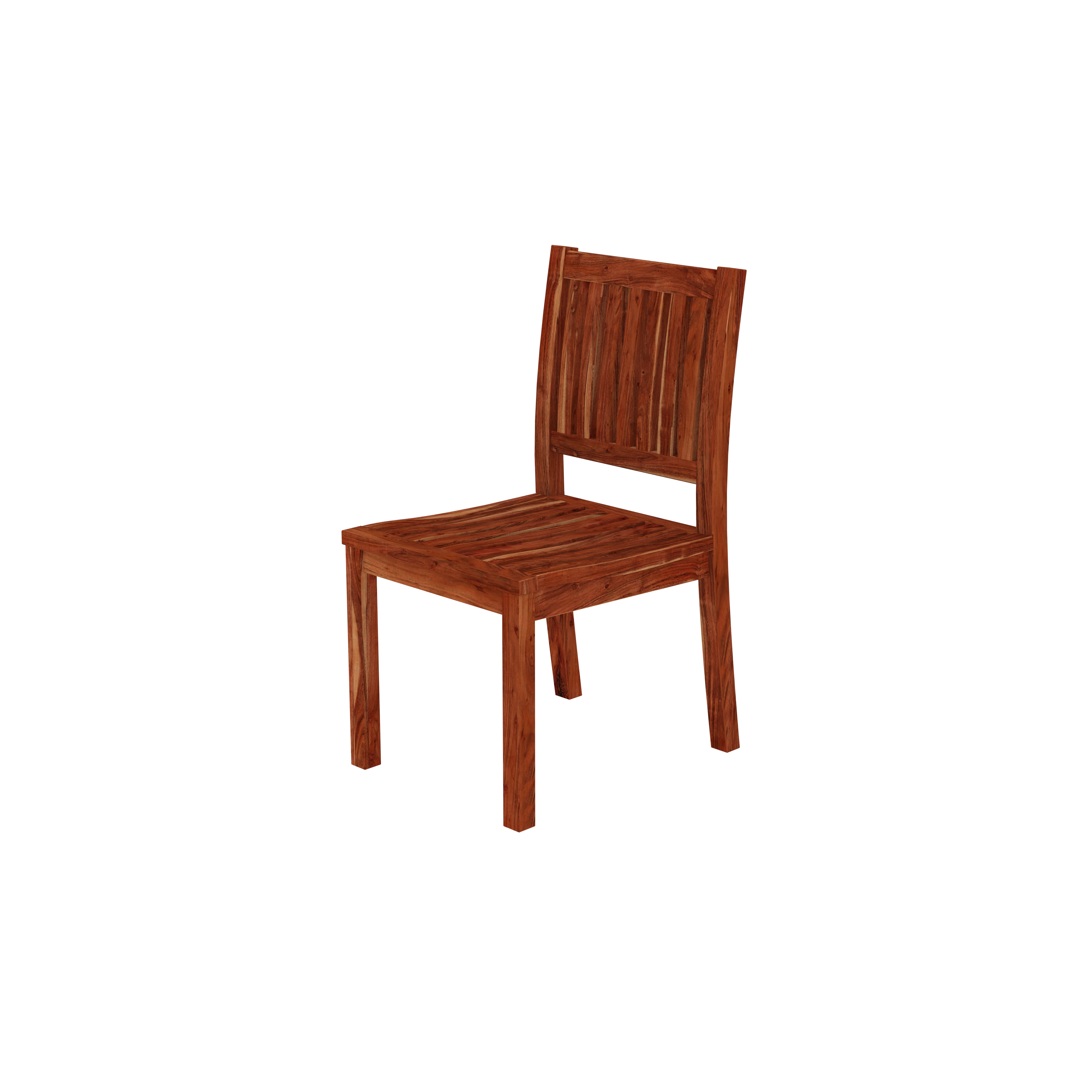 Solid Wood Dining Table Set for 4 – Sturdy & Stylish with Slatted Chairs Dining Set