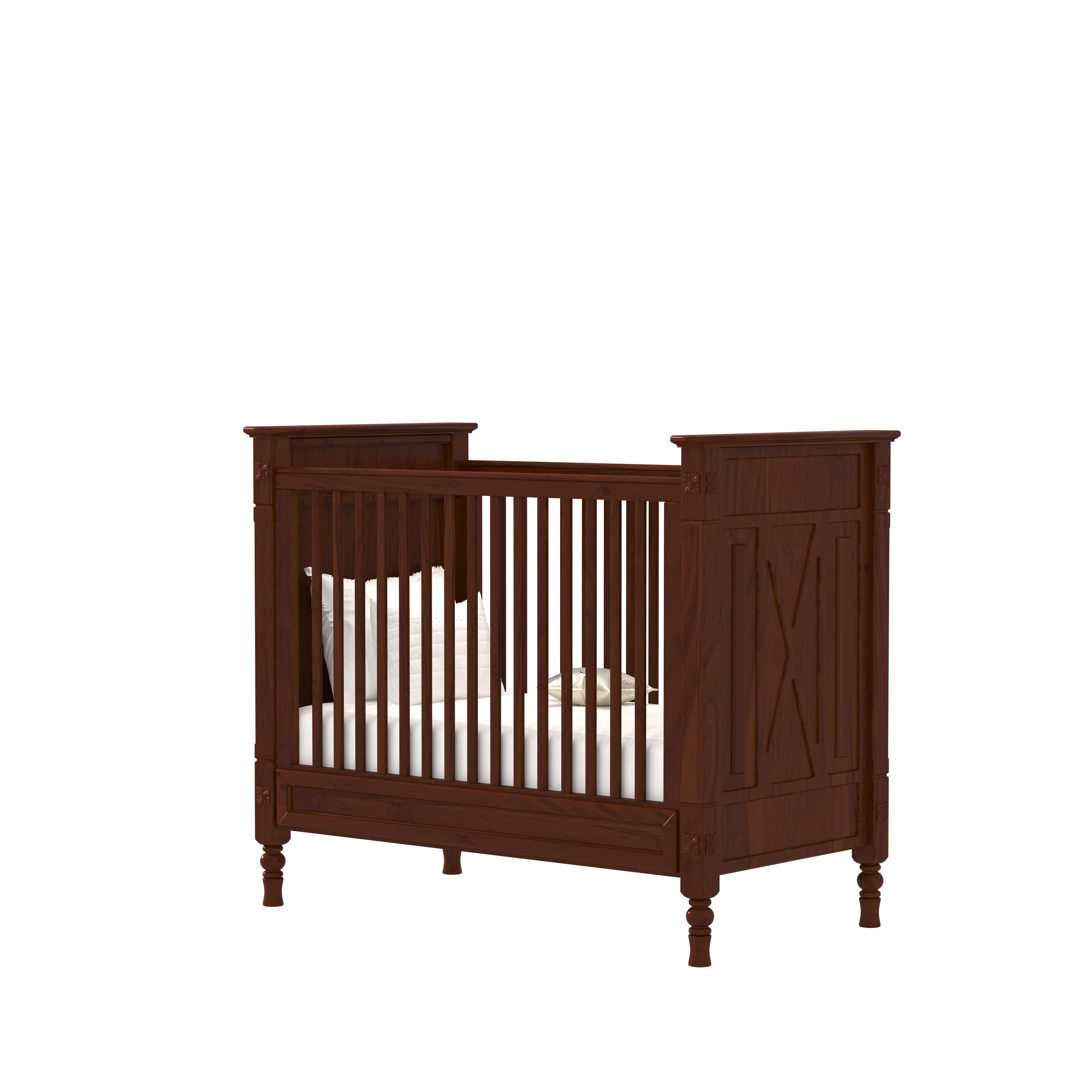 Seravelle Heritage Luxury Wooden Cradle with Classic Slatted Design and Artisan Craftsmanship Cradle