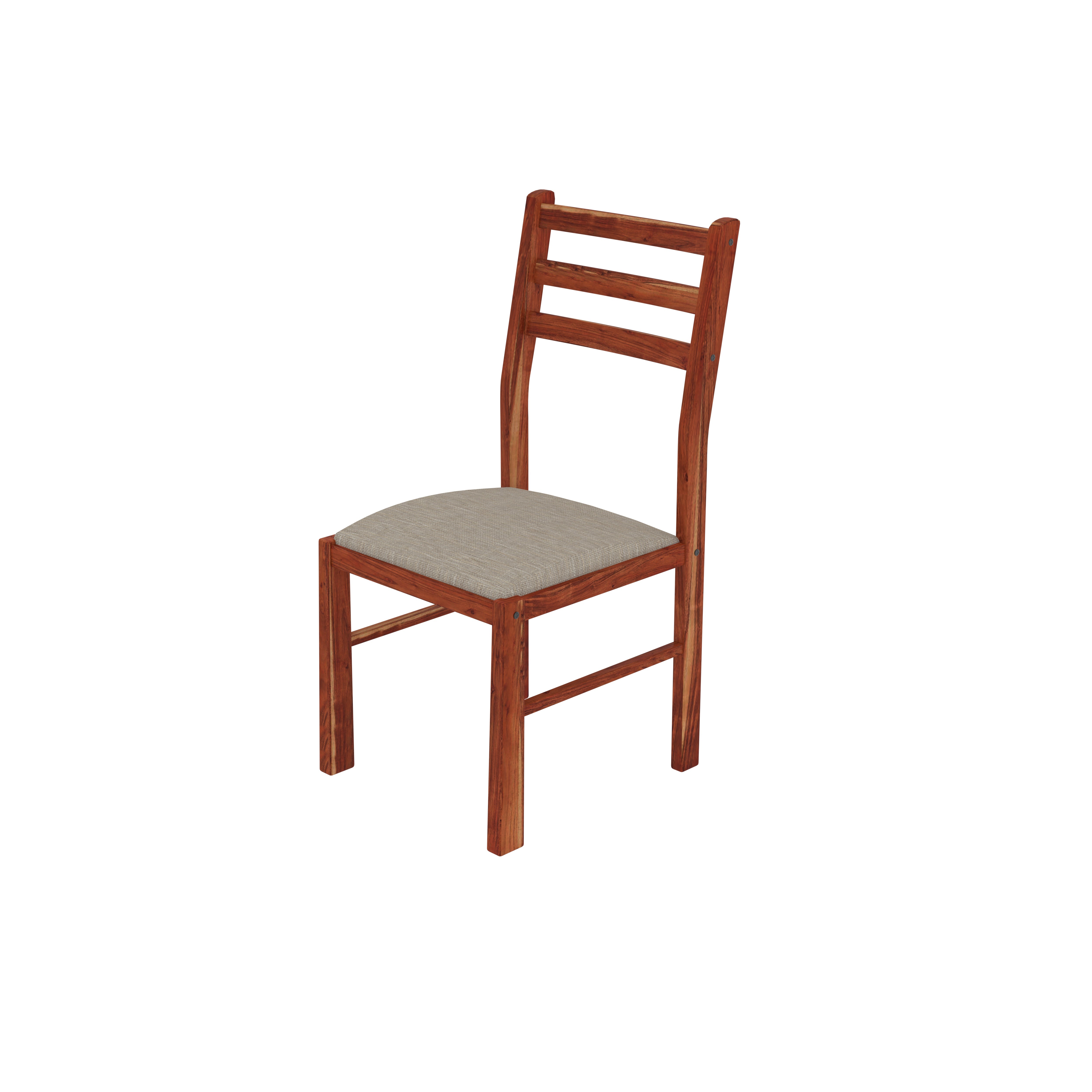 4-Seater Wooden Dining Table Set with Cushioned Chairs – Simple & Functional Design Dining Set