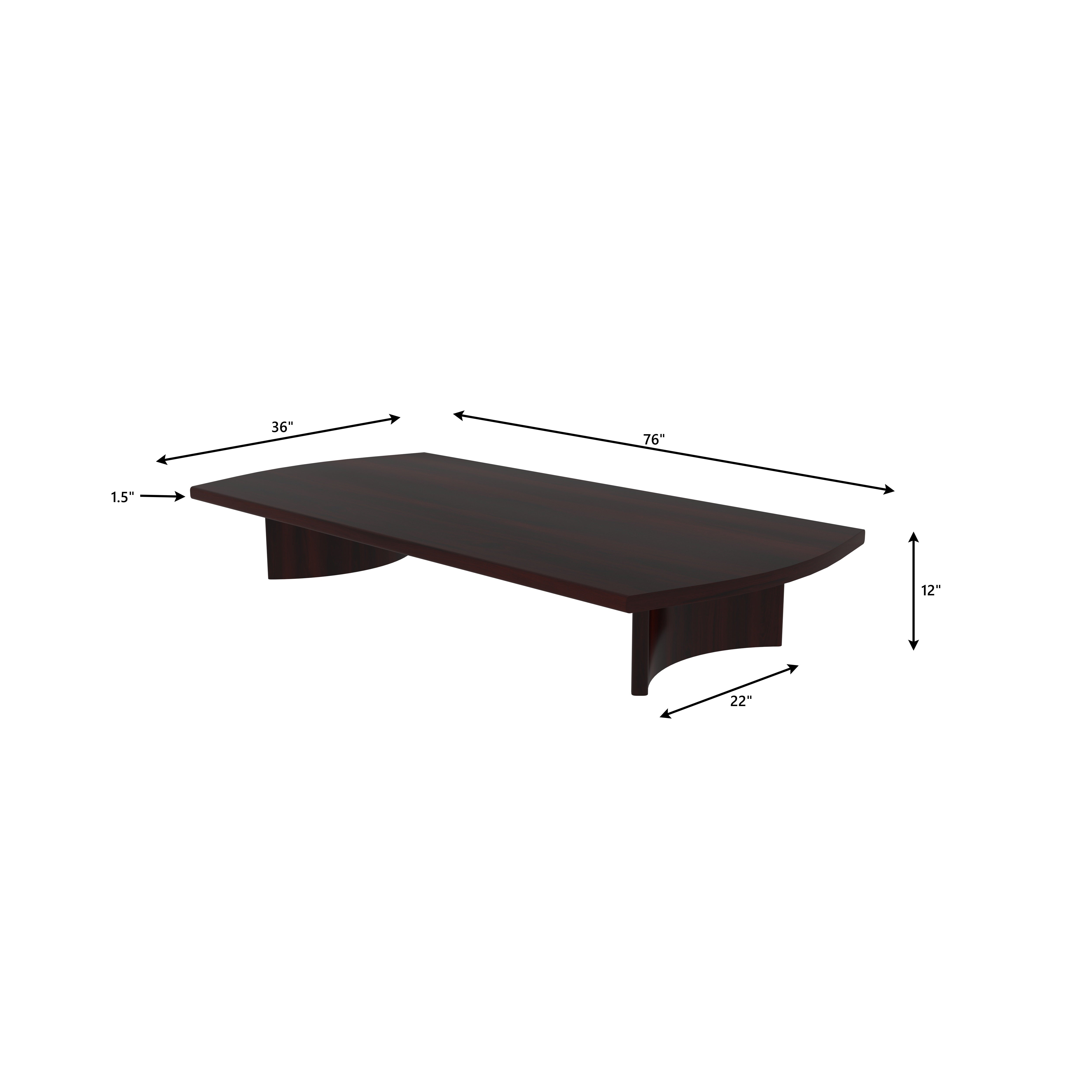 Elegant Floor Dining Setup with Rich Wooden Table & Cushions Japanese Dining Set