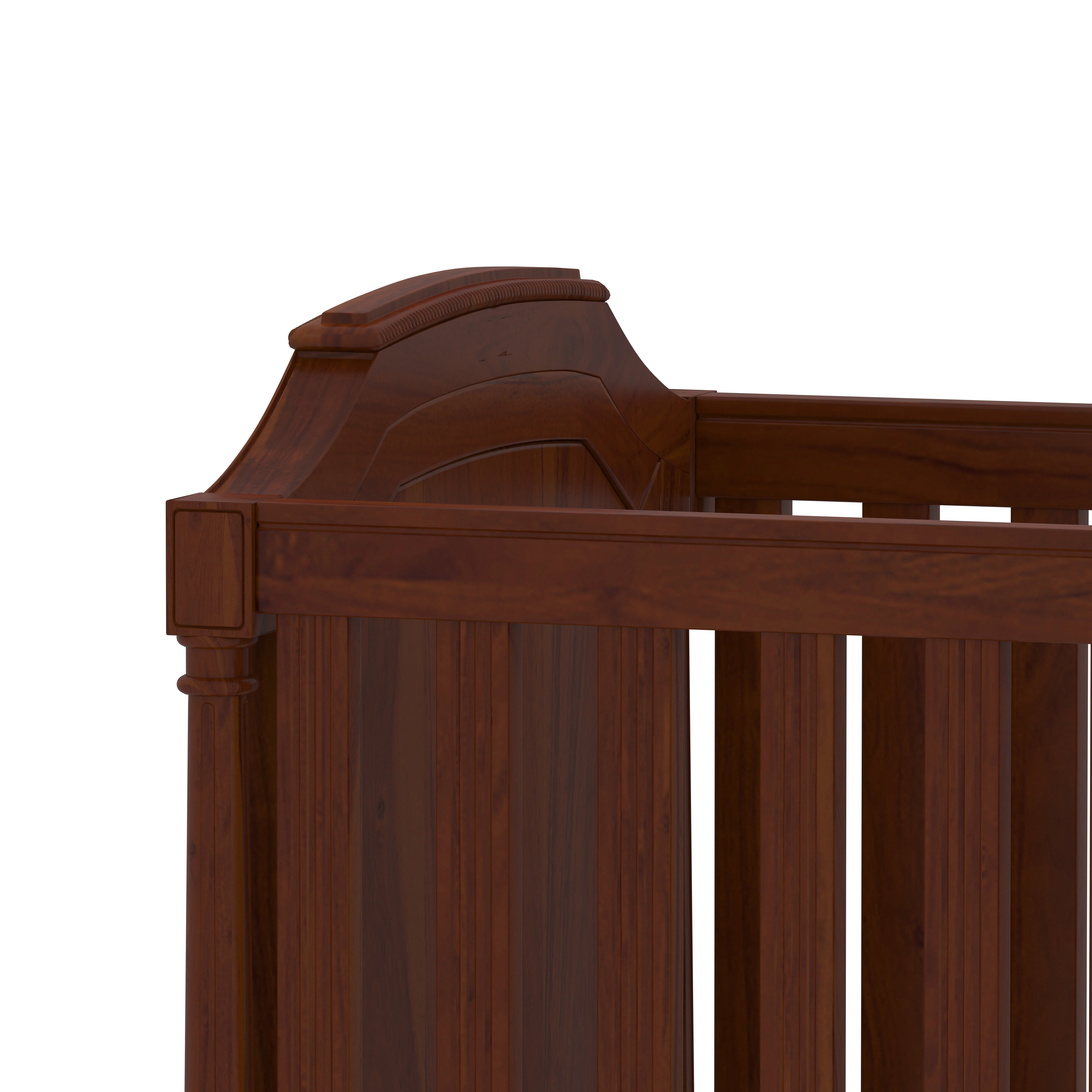 Antique Richard Brown Finished Wooden Handmade Cradle Cradle