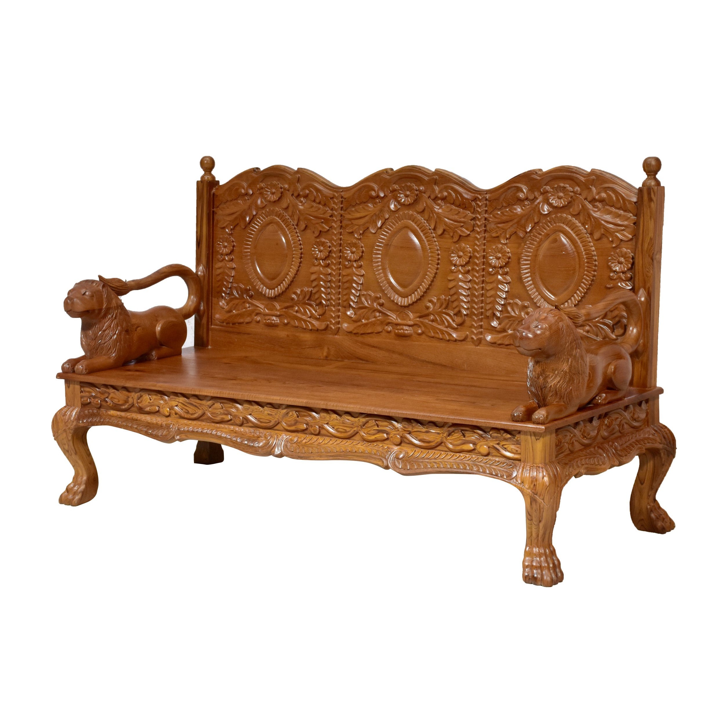 Teak wood Royal Majestic 3 Seater Sofa Sofa