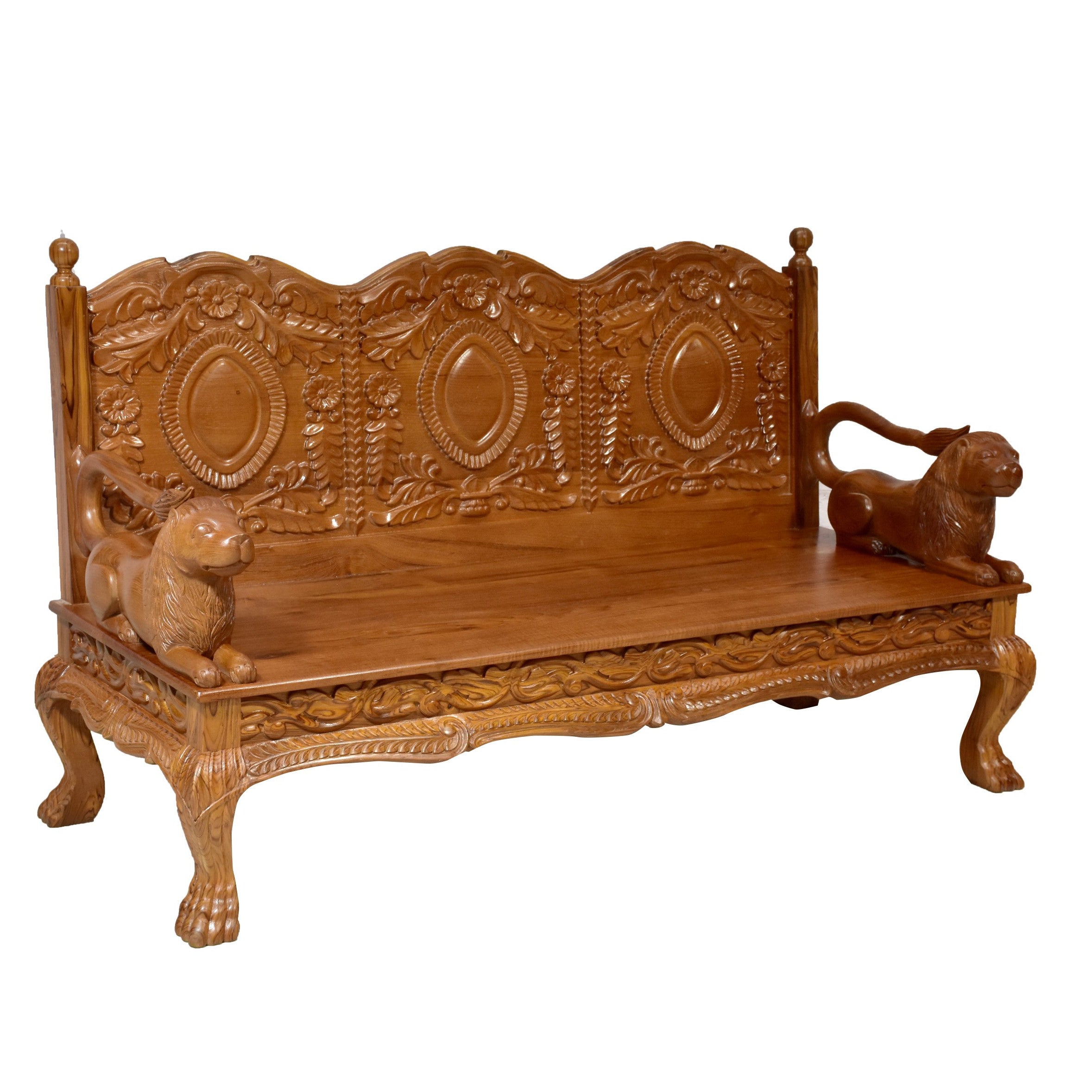Teak wood Royal Majestic 3 Seater Sofa Sofa