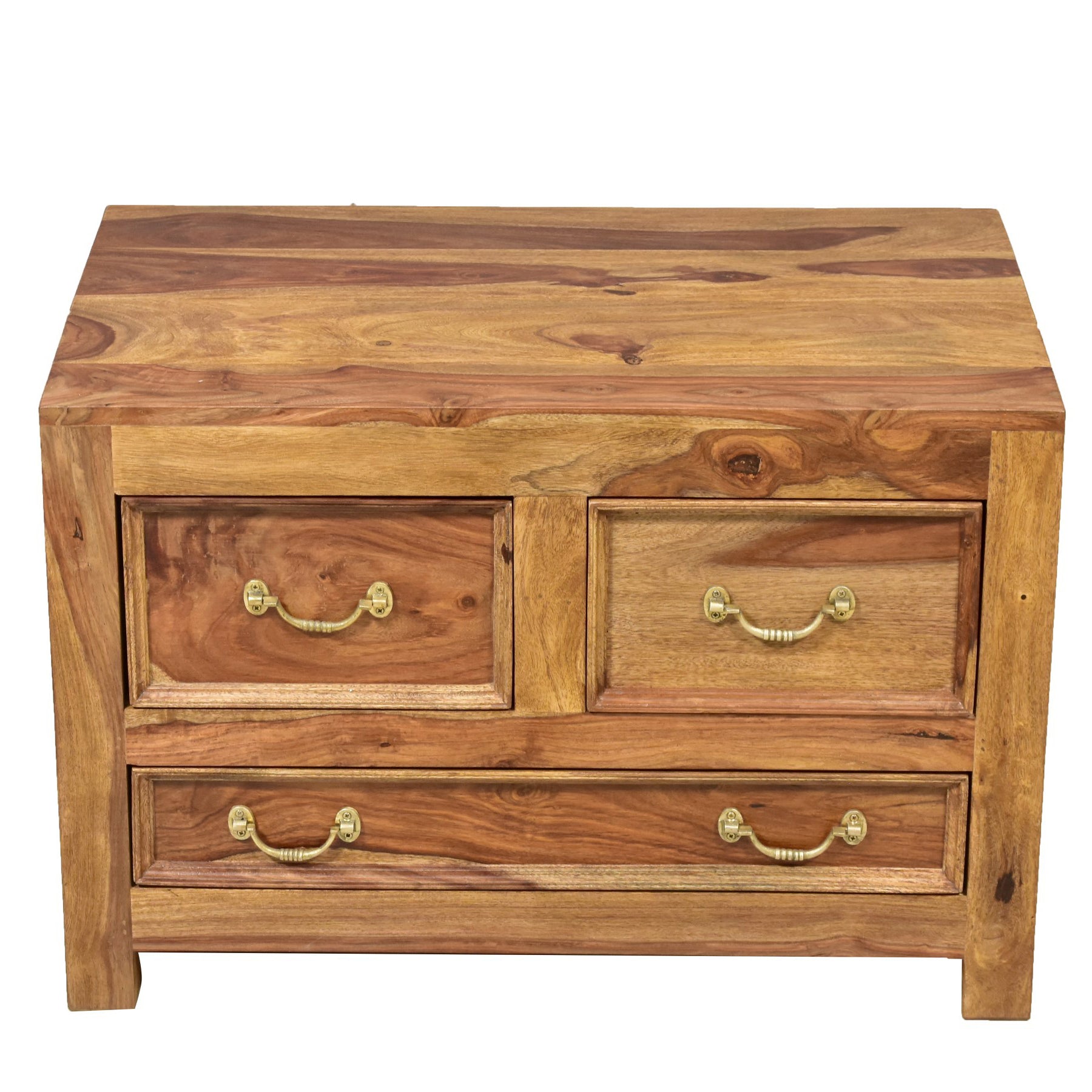 3-Drawer Solid Sheesham wood Chest Drawer's Chest