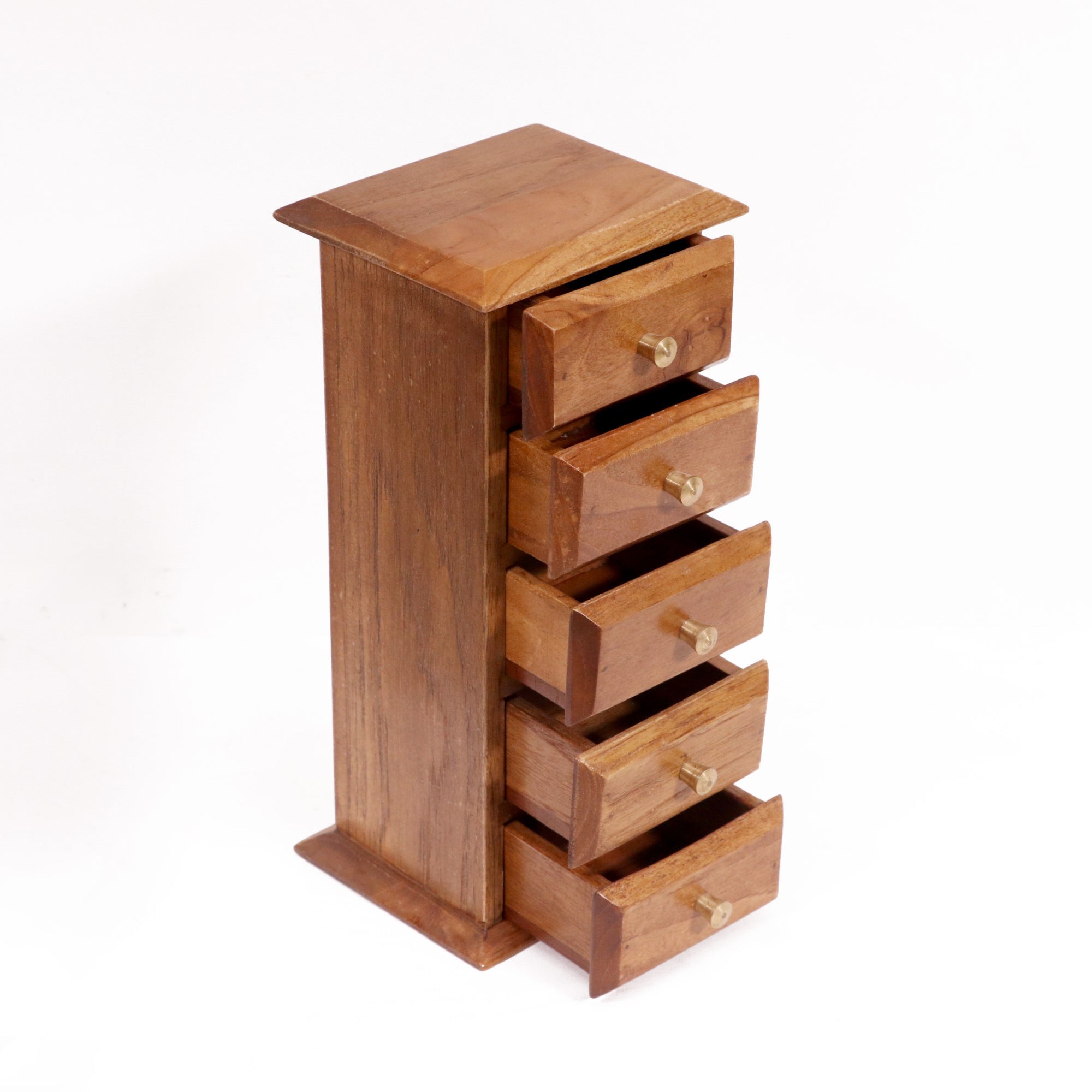 Heritage Handmade Wooden 5 compartment Desk organizer Desk Organizer