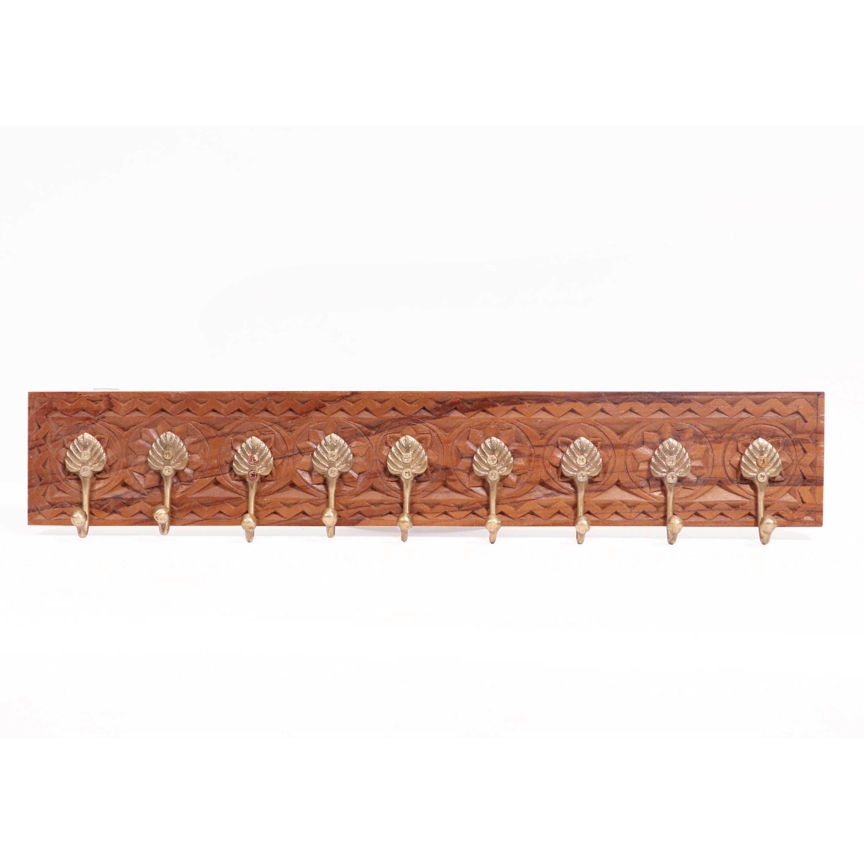 Premium carved 9 brass fitted hook Hook